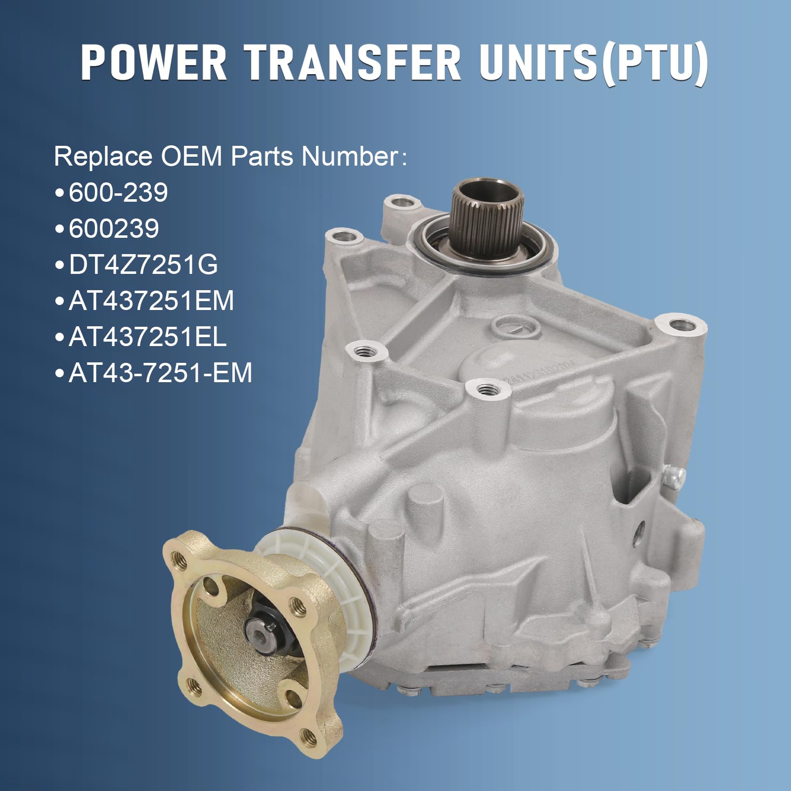 600-239 Awd Power Take Off (Pto) Assembly Ptu Transfer Case Differential Unit Transfer Case Replacement For Ford Explorer,Flex,T