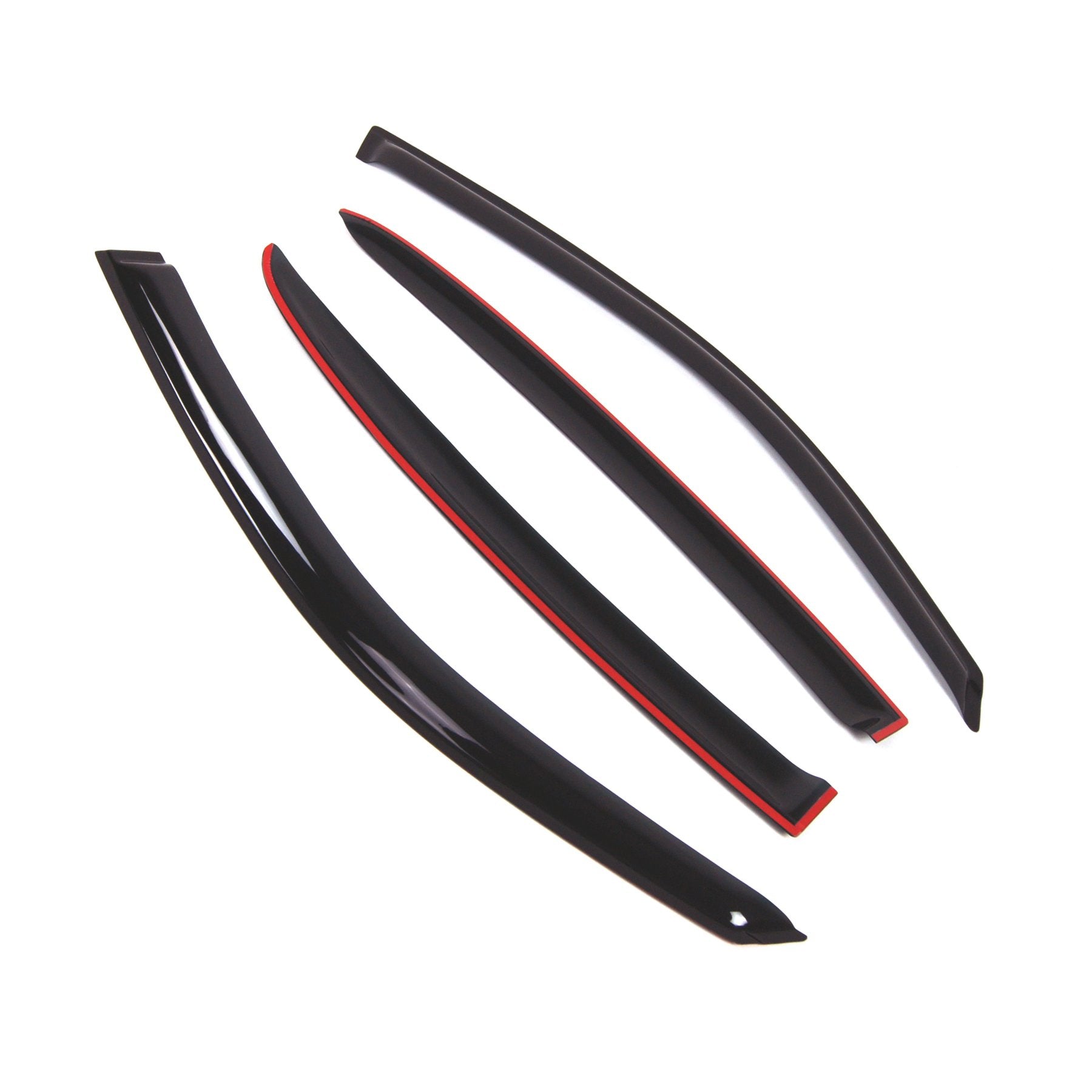 Tuningpros Outside Mount Window Vent Visors Rain Guards Compatible With Dodge Charger 2011-2016 | Side Window Wind Deflectors Ra