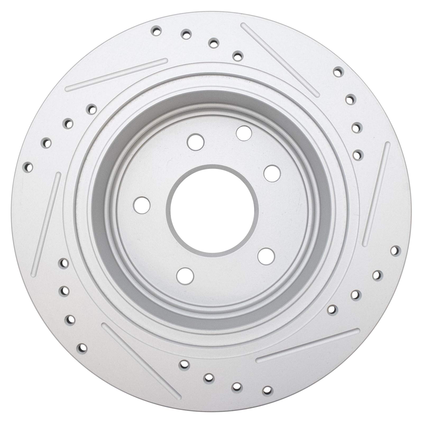 Trq Rear Performance Brake Rotors Set Solid Premium G-Coated Cross Drilled & Slotted Compatible With 2002-2022 Nissan Altima 201