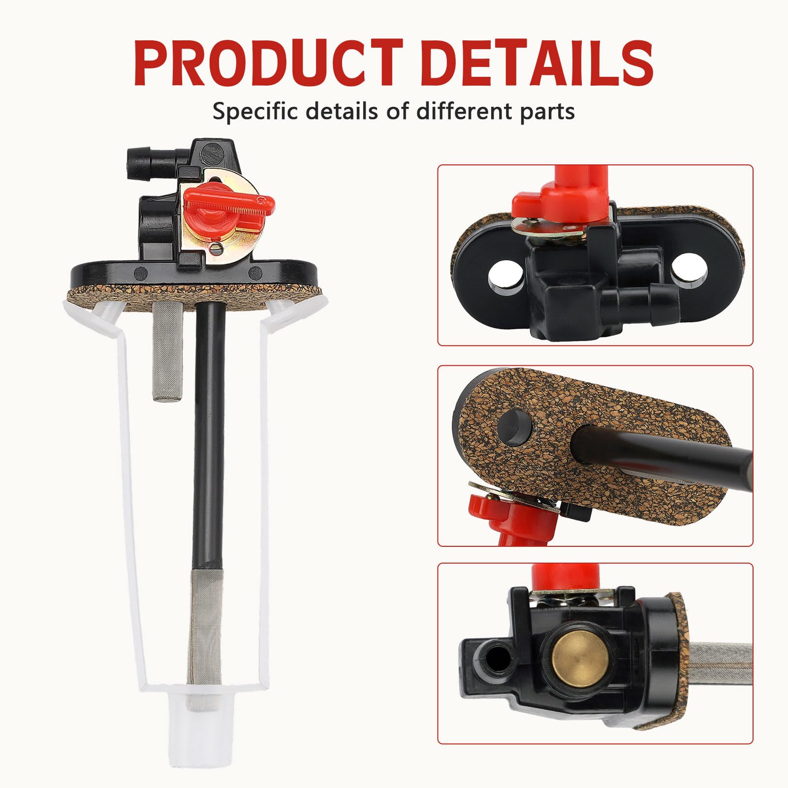 Fuel Shutoff Valve Petcock for Polaris Trailblazer 250 1993-2006 Sportsman 400 1993-1996 Trail Boss 250 350 1993-1999 Big Boss 2