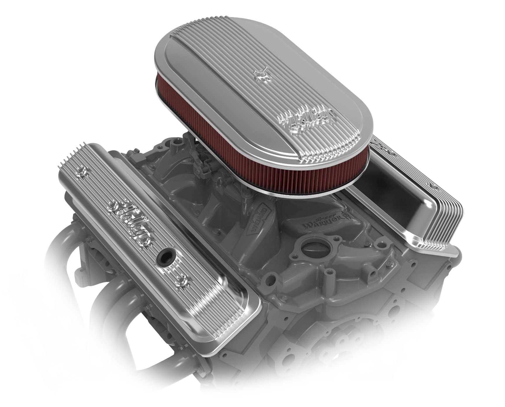 Holley 120-401: Oval Air Cleaner, Finned