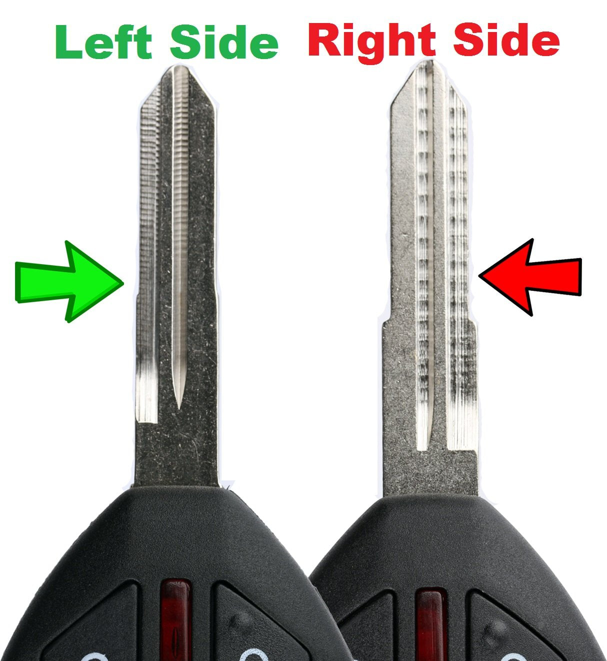 Keylessoption Keyless Entry Remote Uncut Blank Car Key Blade Fob Case Shell Button Pad Outer Cover Repair