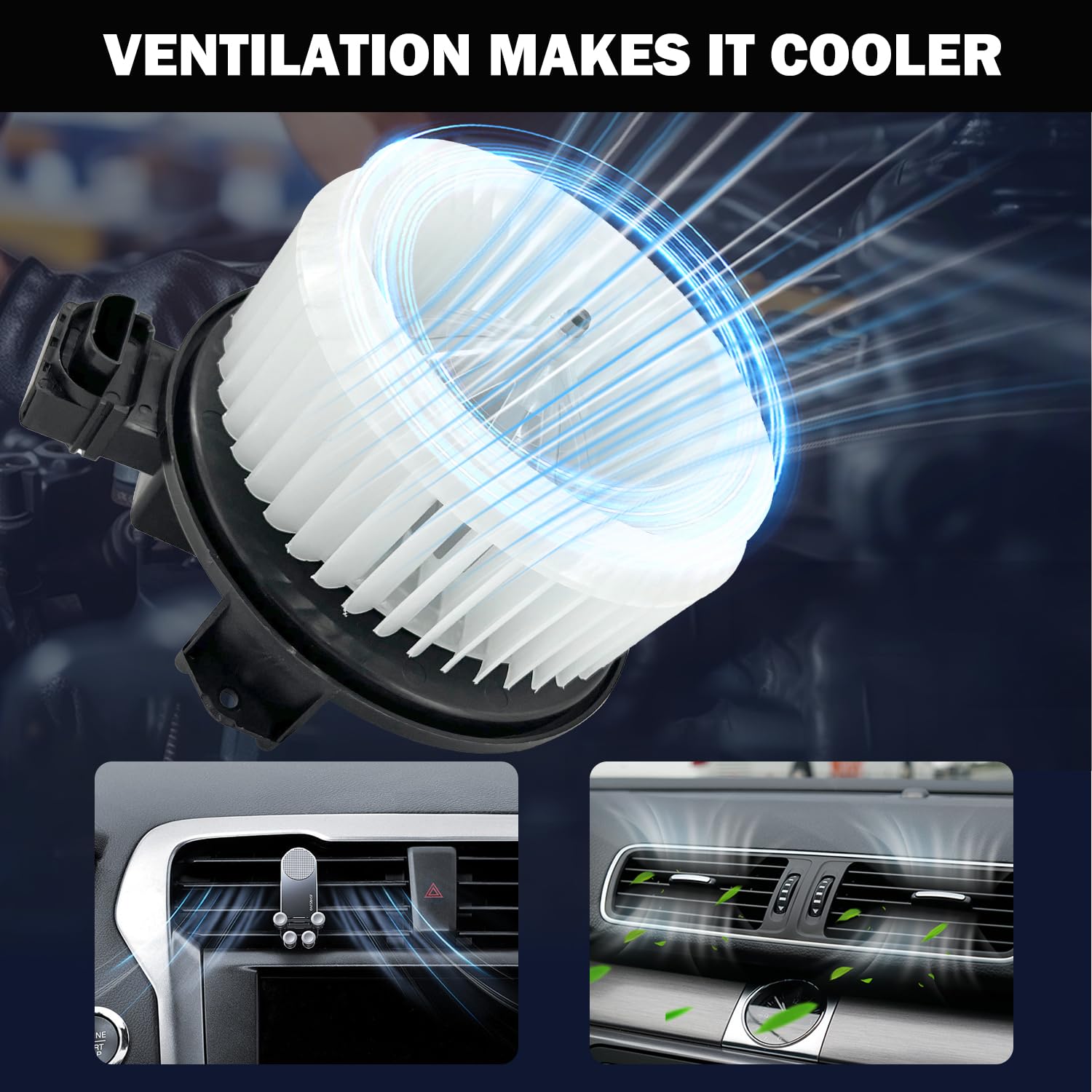 Aspligo 700289 Ac Heater Blower Motor Fan Assembly Fit For Mazda Cx-9 2007-2015,For Ram Promaster 1500 2014-2024, Pro Master 250