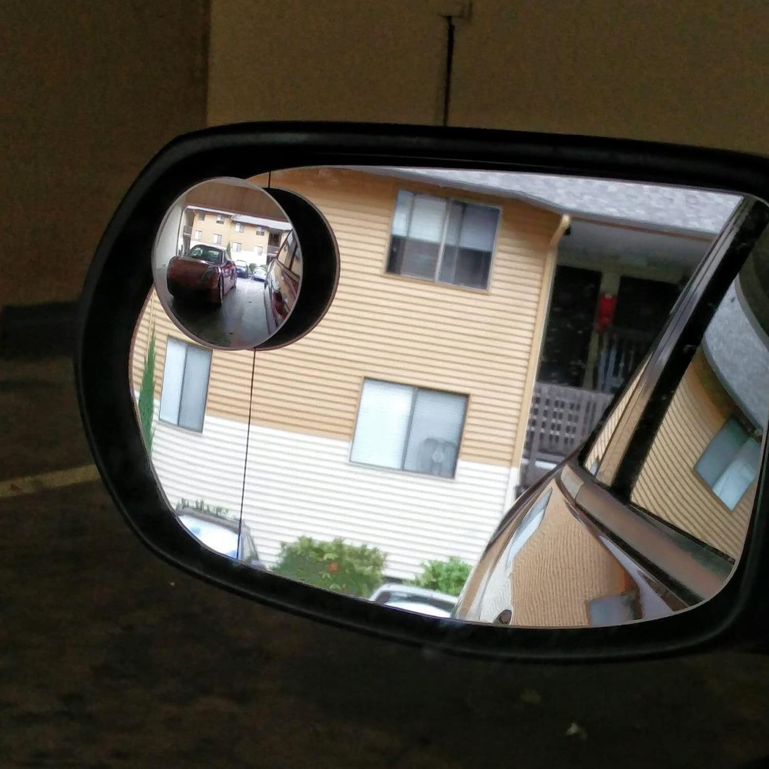 Ampper Blind Spot Mirror, 2' Round Hd Glass Frameless Convex Rear View Mirror, Pack Of 2