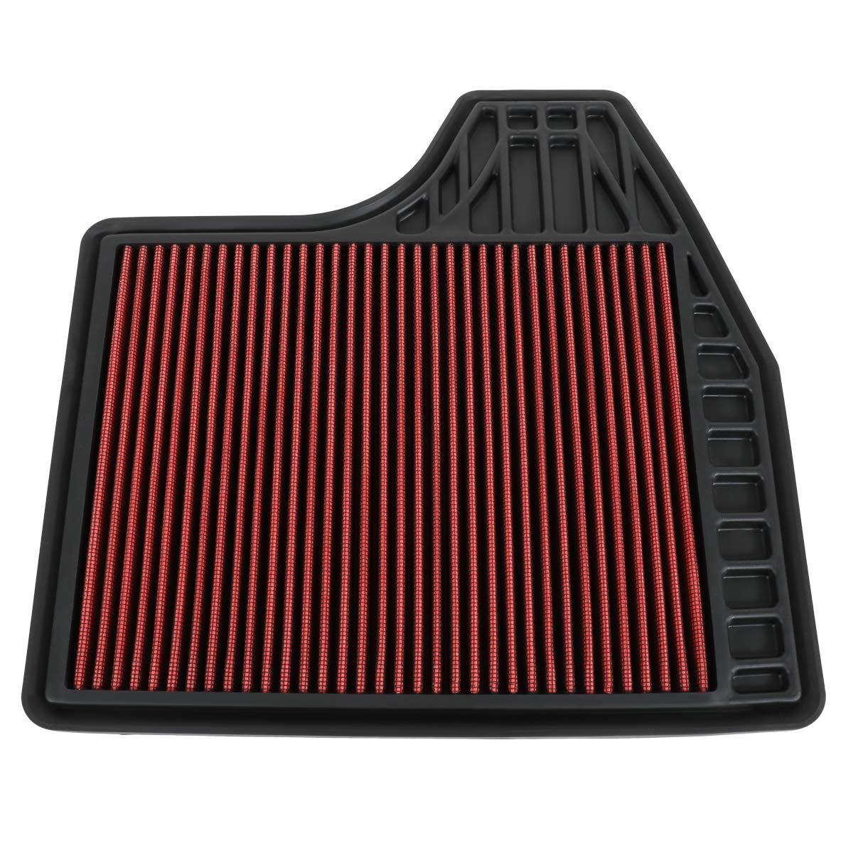 Dna Motoring Afpn-214-Rd Clean Air Washable Drop In Panel Air Filter Enhance Engine Performance Power & Acceleration Improve [Co