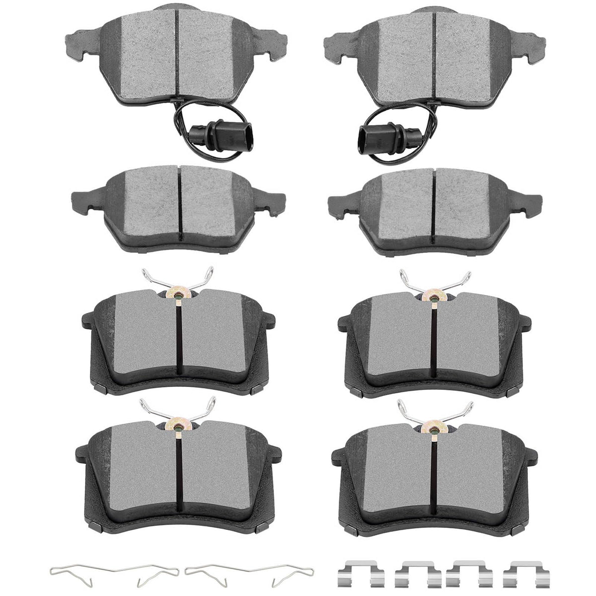 Scitoo D340 D840 Front Rear Ceramic Brake Pads Sets Fit For Audi A4 1999-2005,For Audi A4 Quattro 1999-2005,For Audi A6 2000-200