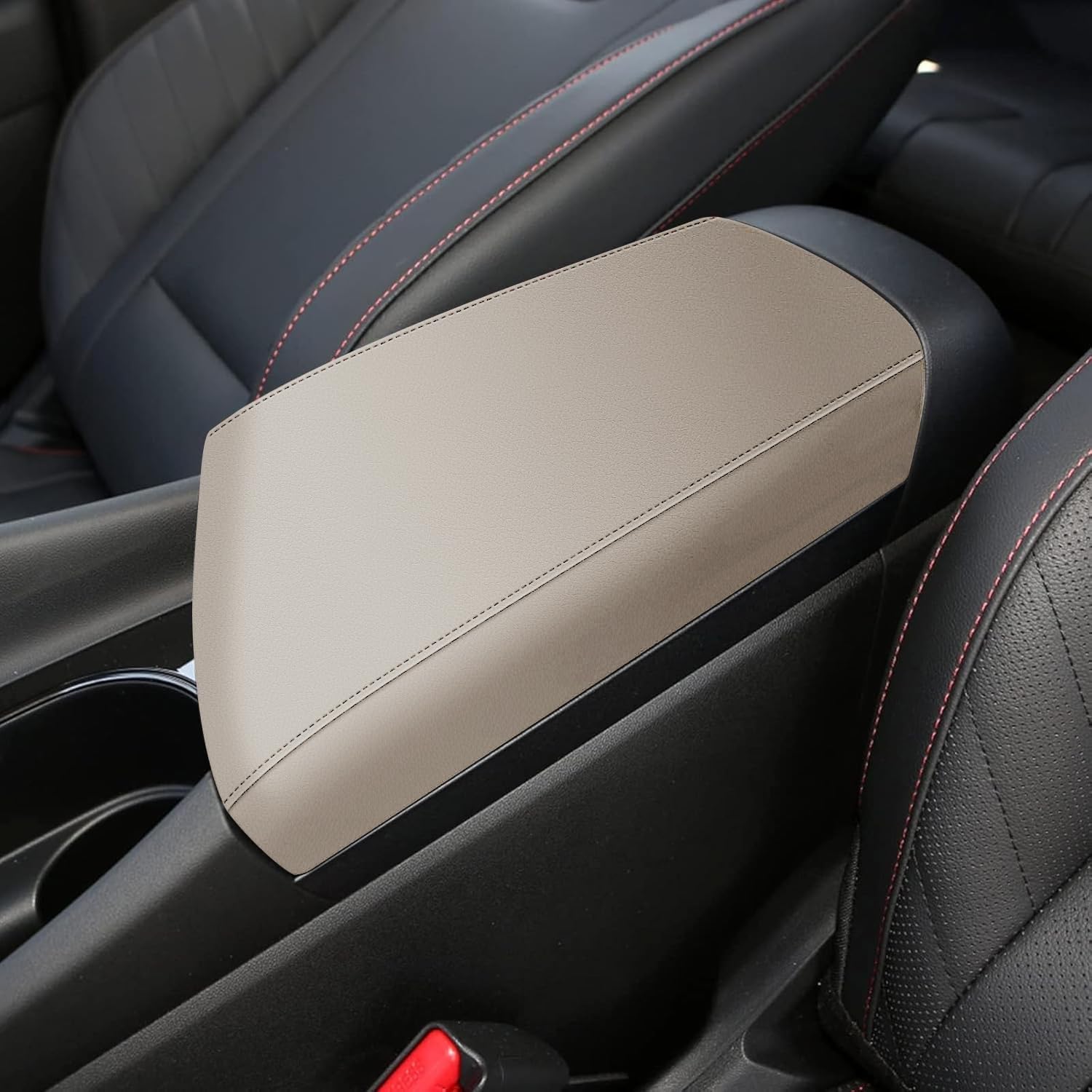 AOMSAZTO Armrest Covers for 2021 2022 2023 2024 Hyundai Elantra (Automatic Brake Only, Not for Handbrake)