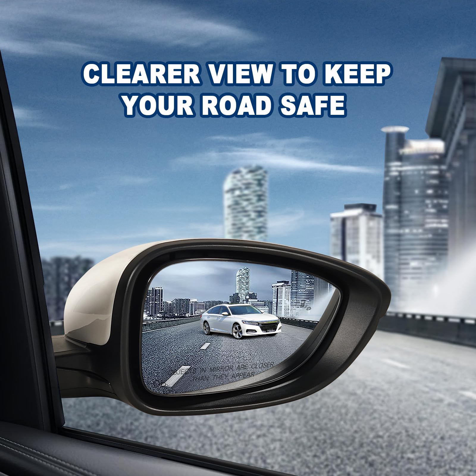 Lqito Right Passenger Side Mirror for 2018-2022 Honda Accord, Power Glass, Heated, Blind Spot, Turn Signal, ABS, 8Pins, Platinum White Pearl