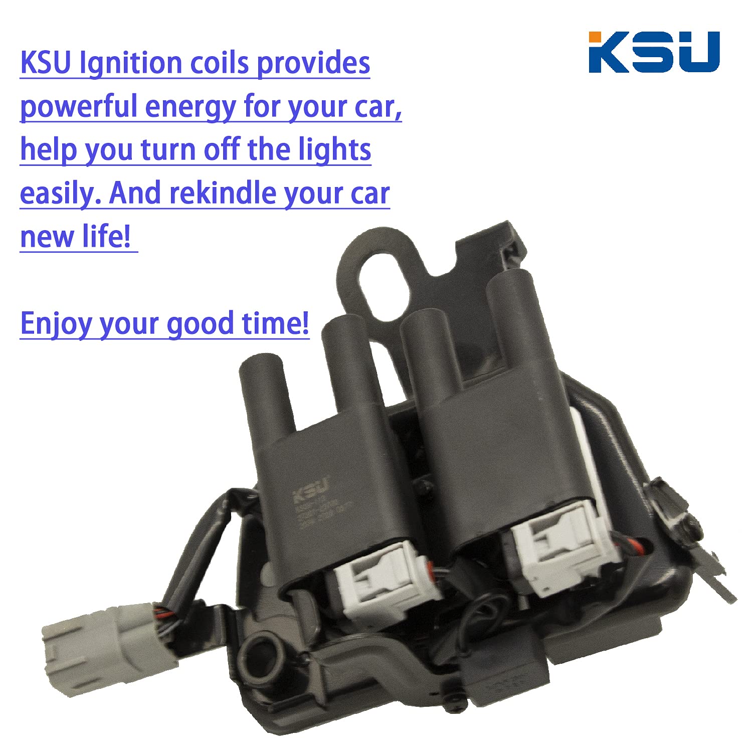 Ksu Coil Pack & Spark Plug Compatible With Hyundai Tucson 2.0L L4 2005 2006 2007 2008 2009