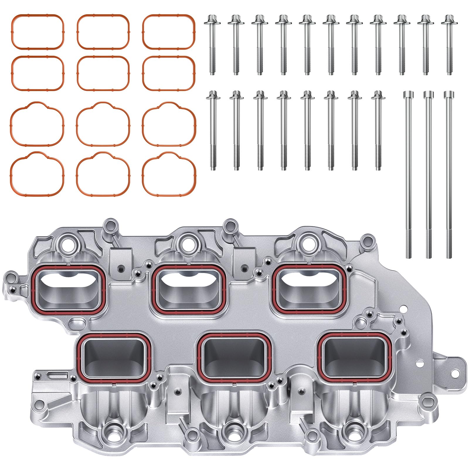 Aluminum Engine Lower Intake Manifold & Gasket for Jeep Grand Cherokee Wrangler, Dodge Journey Grand Caravan Charger Challenger,