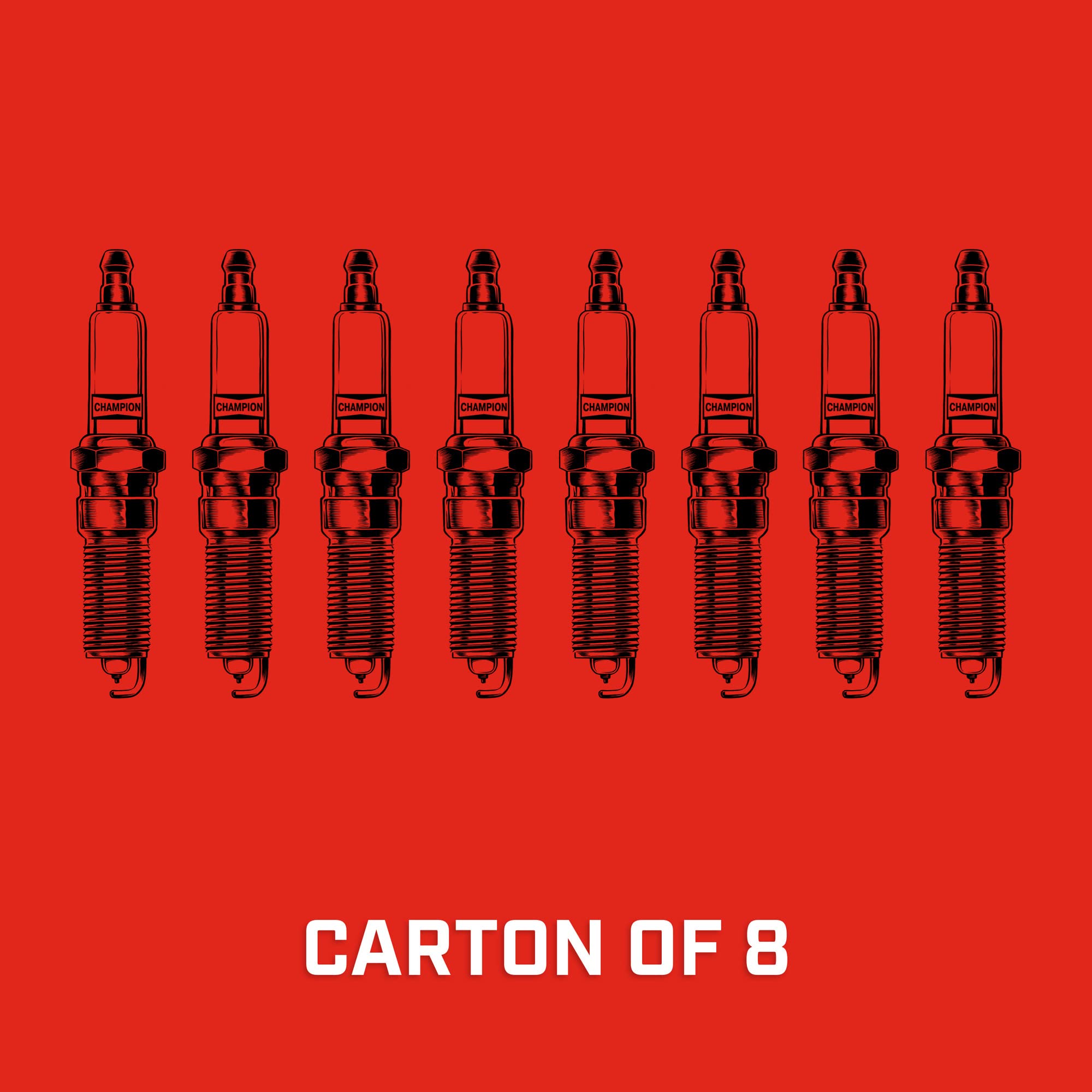 Champion Copper Plus Small Engine 842 (Uy6) Pack Of 8 (Upc 037551103966)