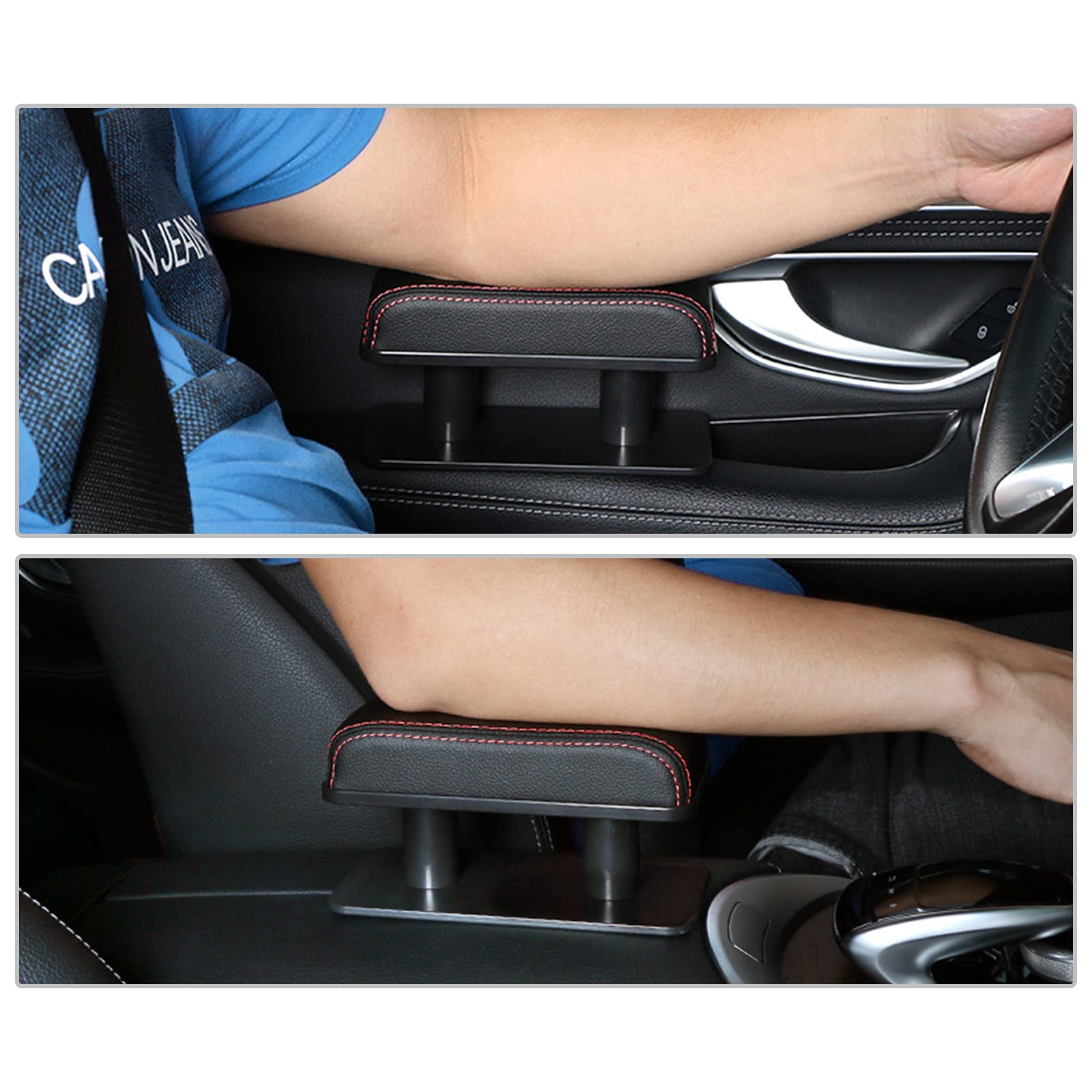 Cdefg Universal Armrest Support Elbow Rest Pad Armrest Extender Adjustable Height Comfort Arm Rest Pads Fit For Driver Side And Passenger Side