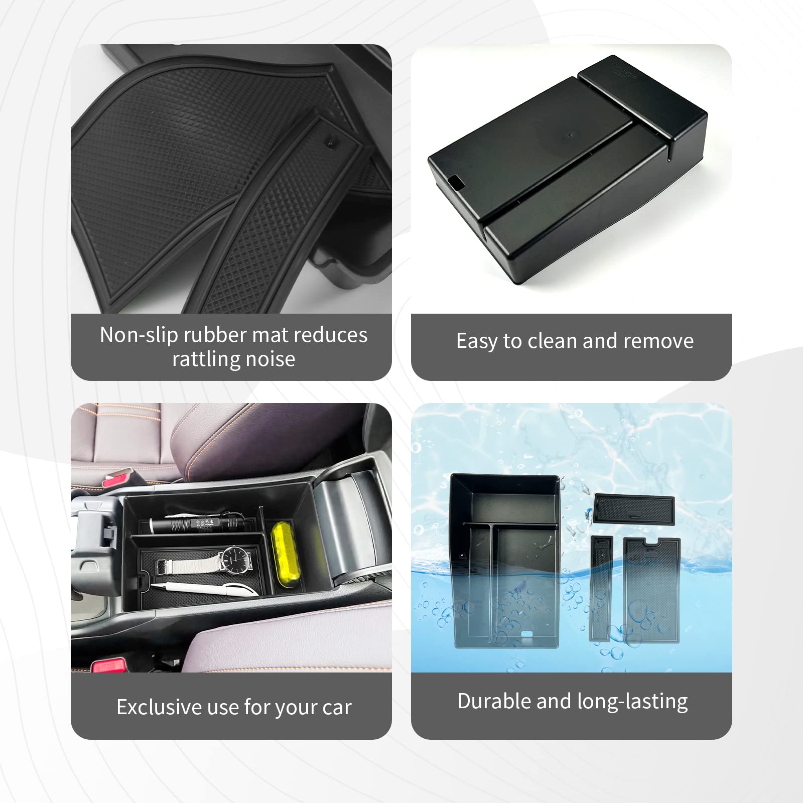 Cdefg For 2023 2024 2025 Hr-V Center Console Organizer For 2023 2024 2025 Honda Hr-V Accessories Middle Console Armrest Tray Storage Box Secondary Insert Tray Coin Container