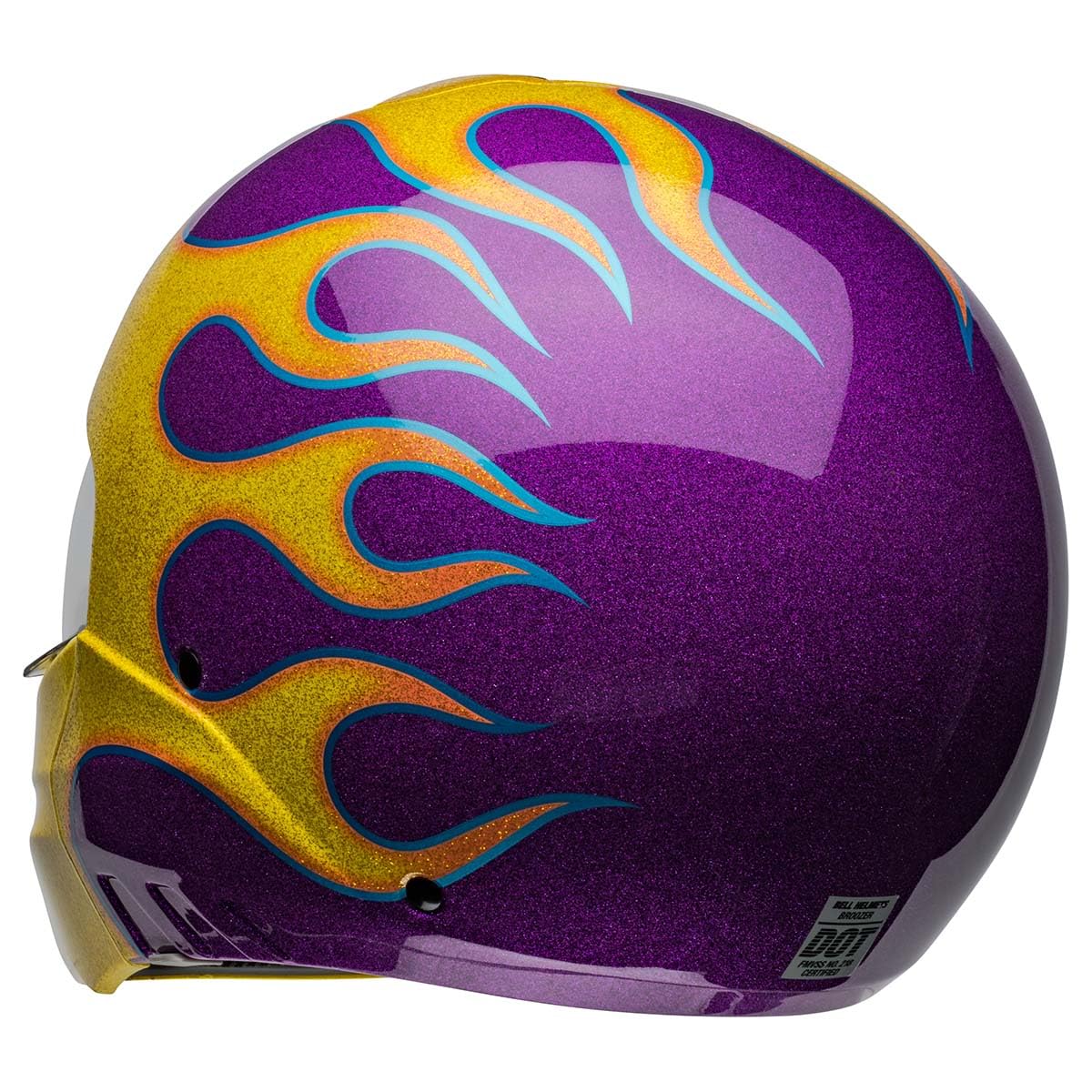 Bell Broozer Helmet (Gloss Ignite Purple/Yellow - Medium)