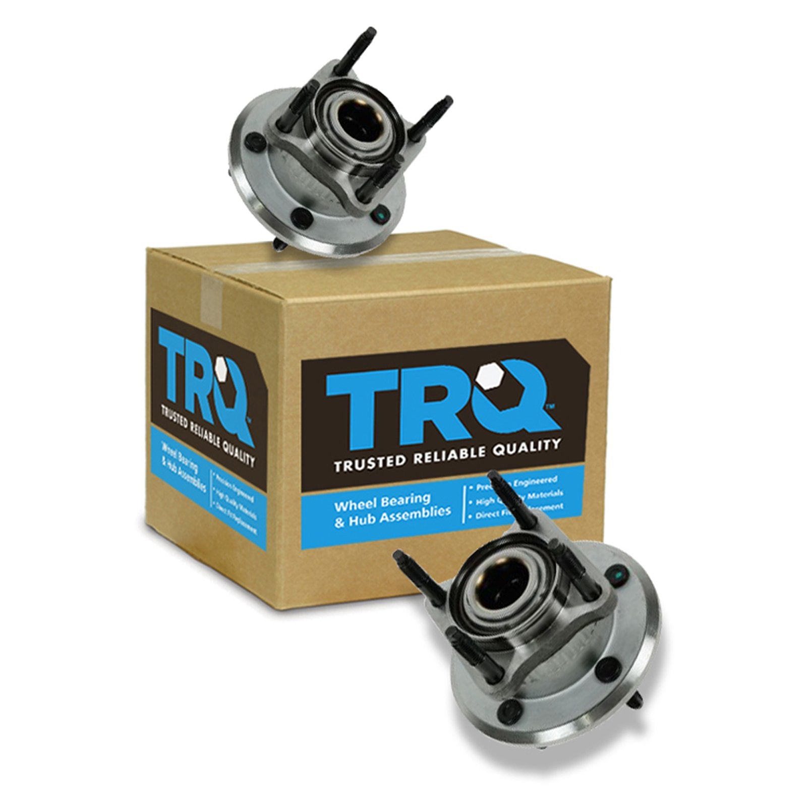 Trq Rear Wheel Hub Bearings Assembly Set Compatible With 2006-2010 Jeep Commander 2005-2010 Grand Cherokee