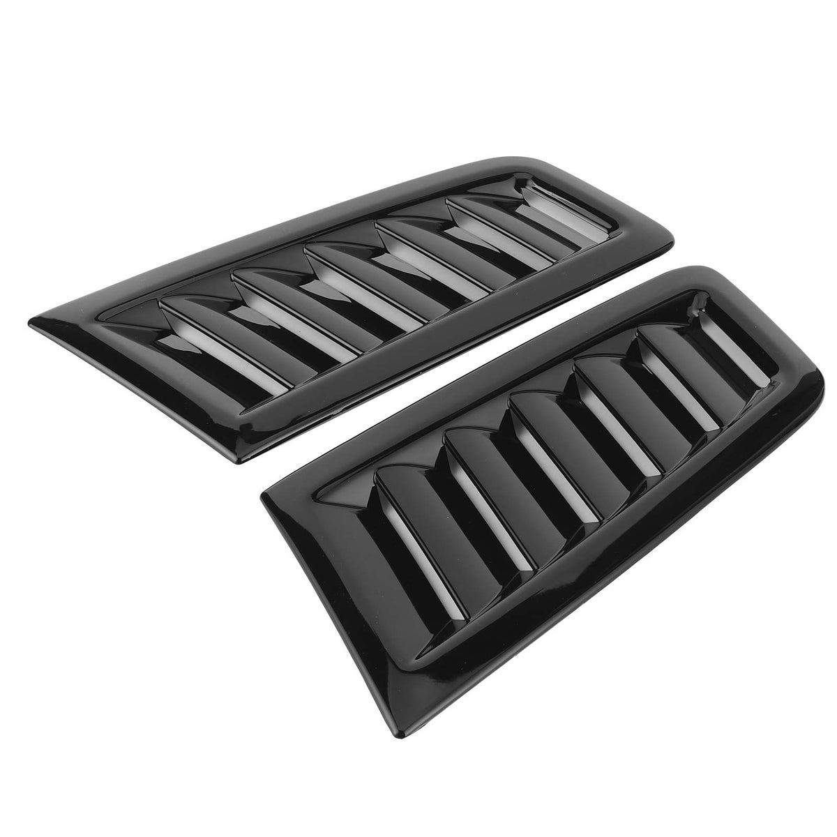 Hood Scoops for Cars, Carbon Fiber Car Hood Vent Scoop Kit Universal Bonnet Vents car Hood Cover with Double Sides Adhesive Tape