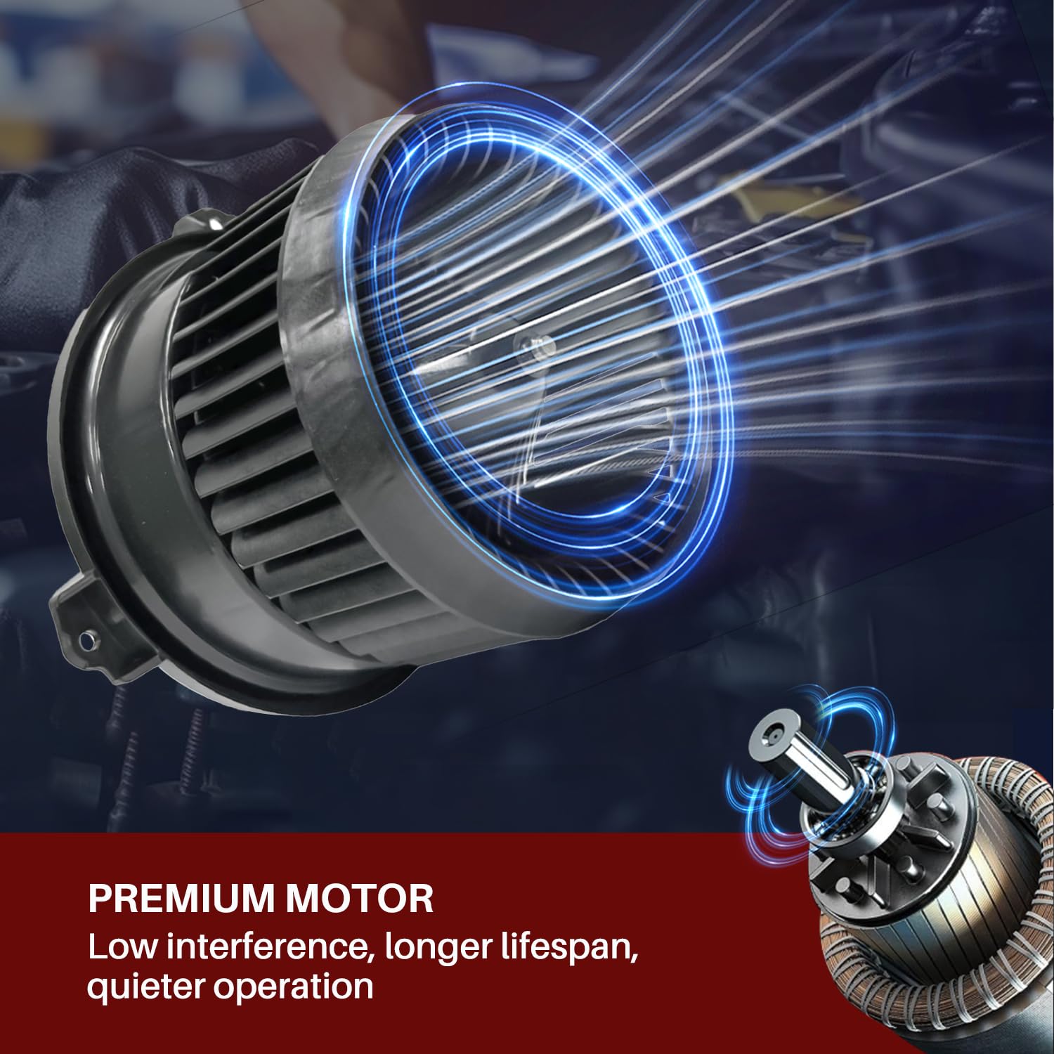 Aspligo 700303 Ac Heater Blower Motor Rear Fit For Lexus Gx460 2010-2019