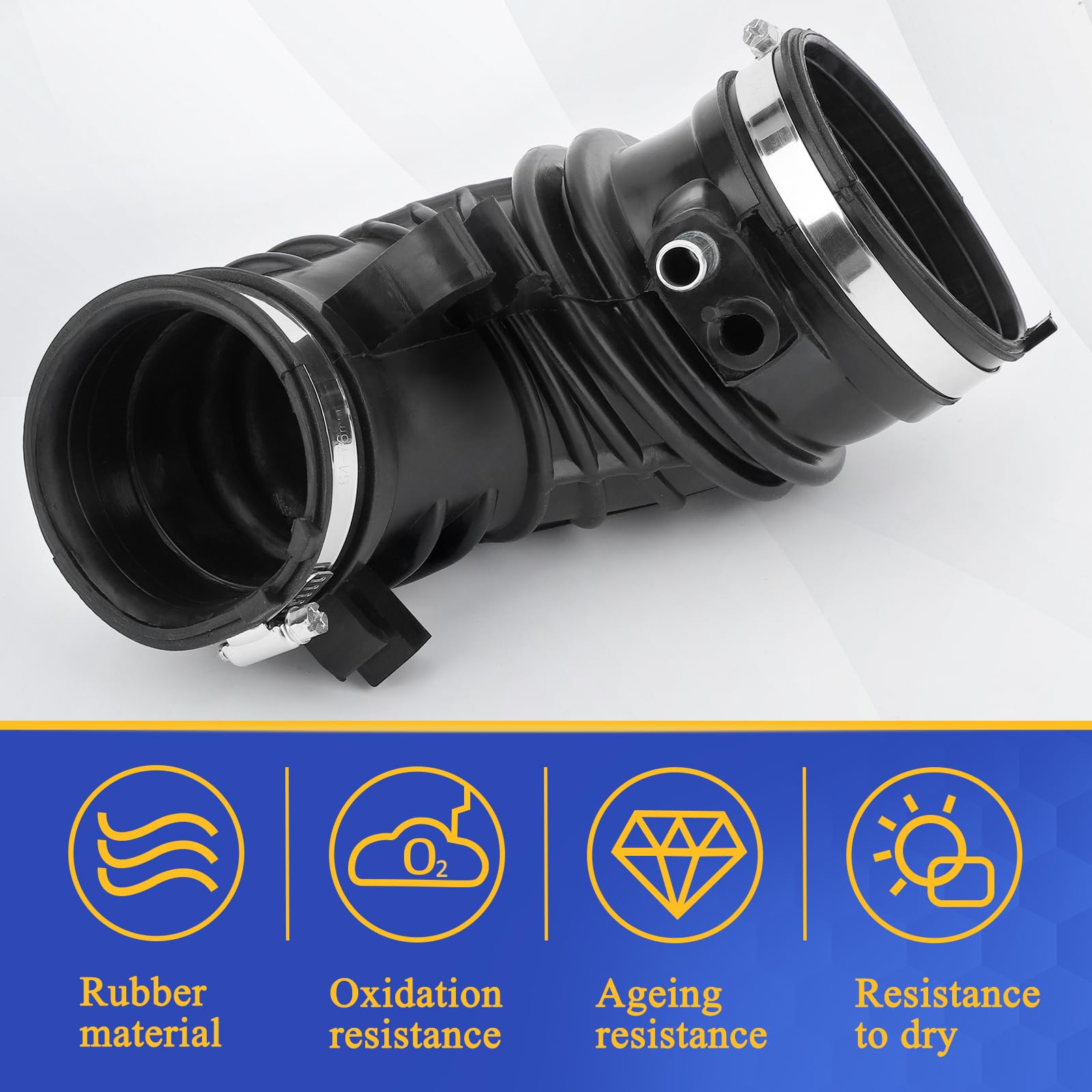 Air Intake Hose With Clamps For 2002-2004 Honda Cr-V Crv 2002-2006 Acura Rsx Base 17228-Pne-G00