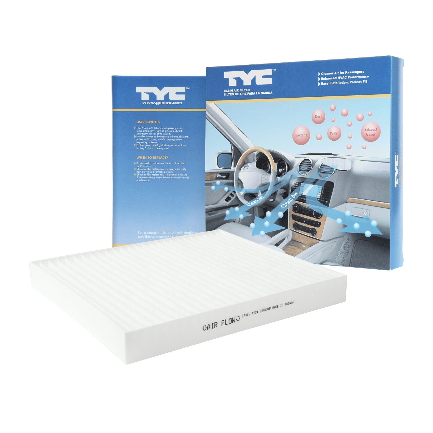 TYC Cabin Air Filter Compatible with 2009-2013 Mazda Mazda6