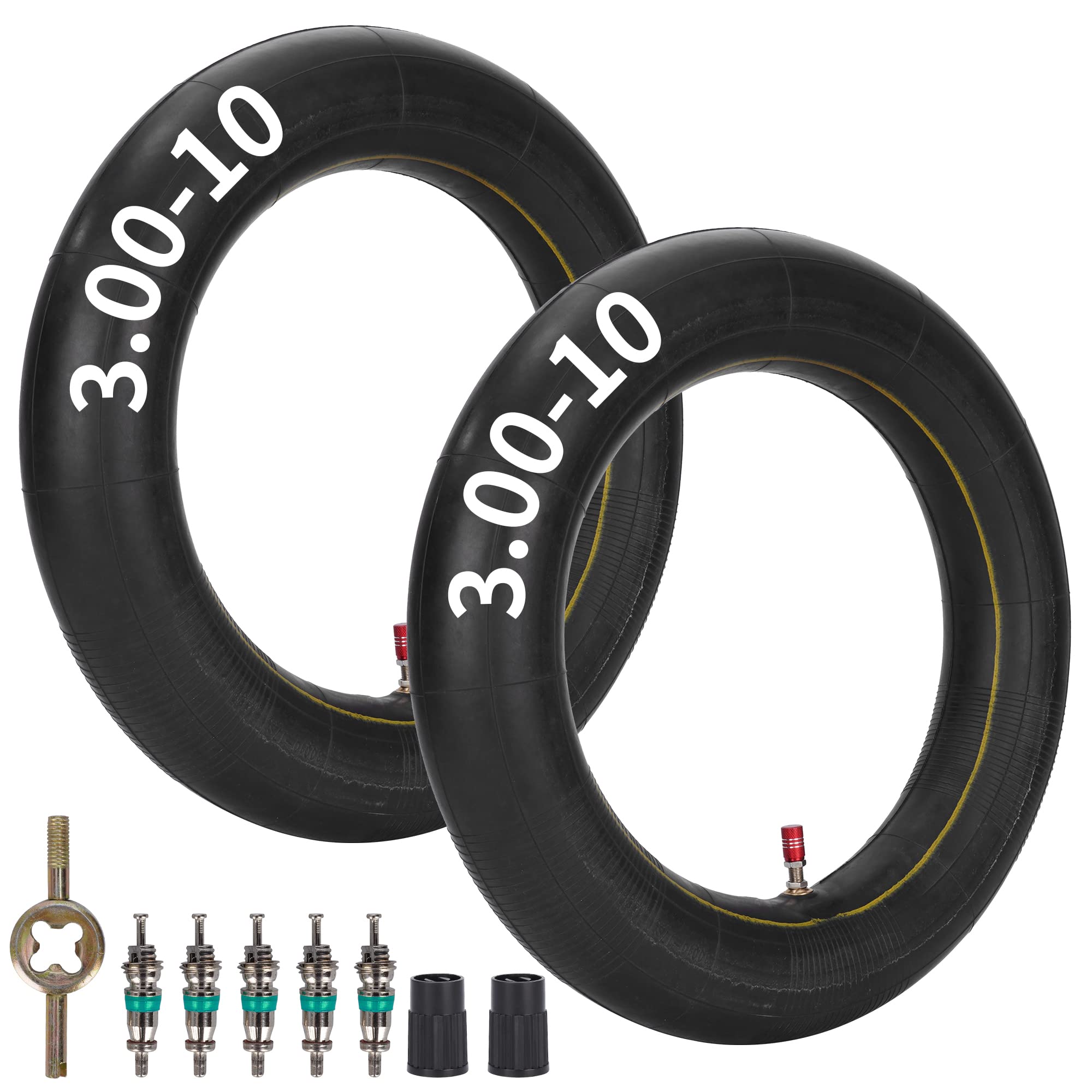 Rutu 3.00-10 300-10 Inner Tube With Tr4 Straight Valve Stem Replacement For Crf50 Ct 70 Ez 90 Cub Klx Drz 110 Dirt Pit Bike Chin