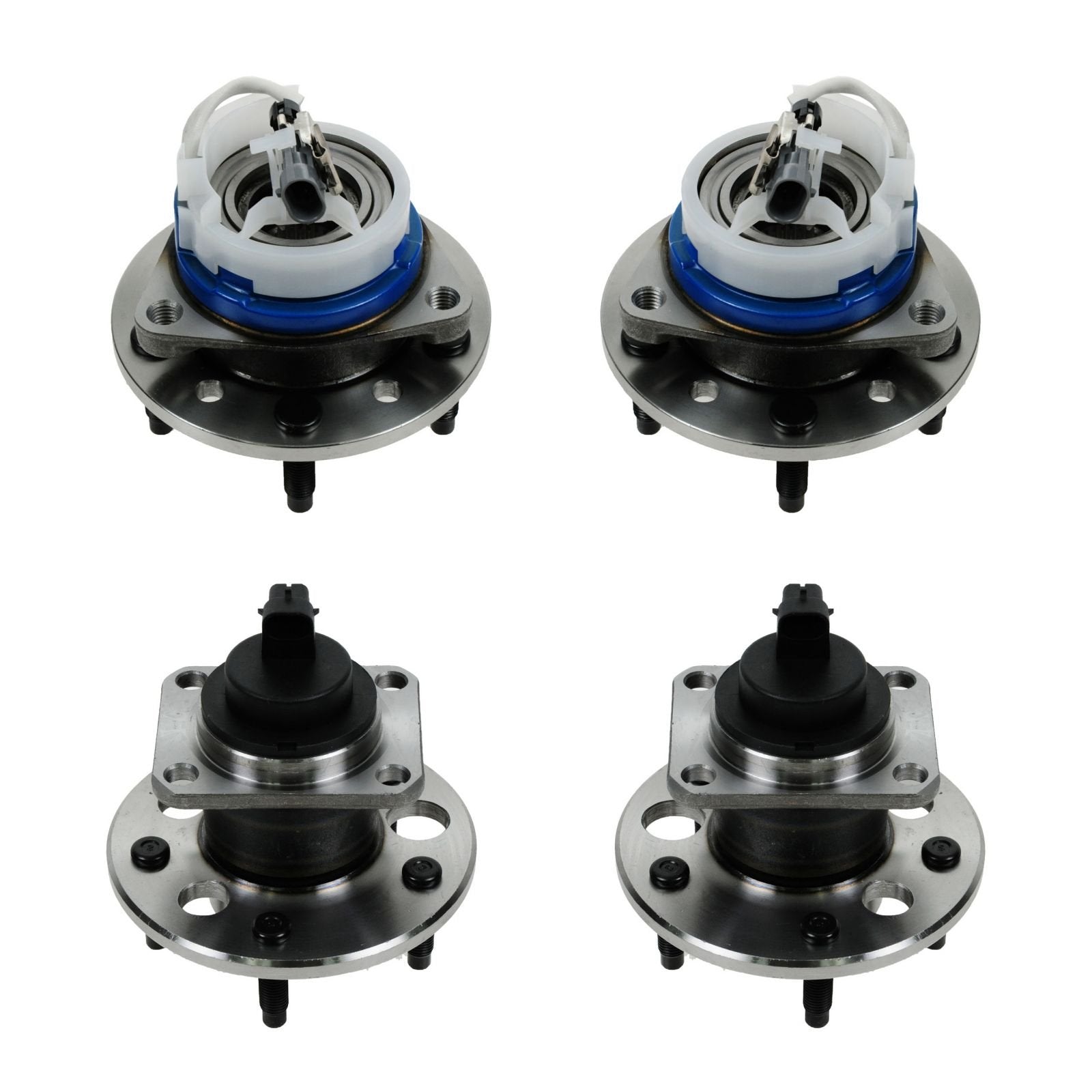 Trq Wheel Hub Bearings Assembly Set Compatible With 2004-2005 Chevrolet Classic 2001-2003 Malibu 1999-2004 Oldsmobile Alero 1999