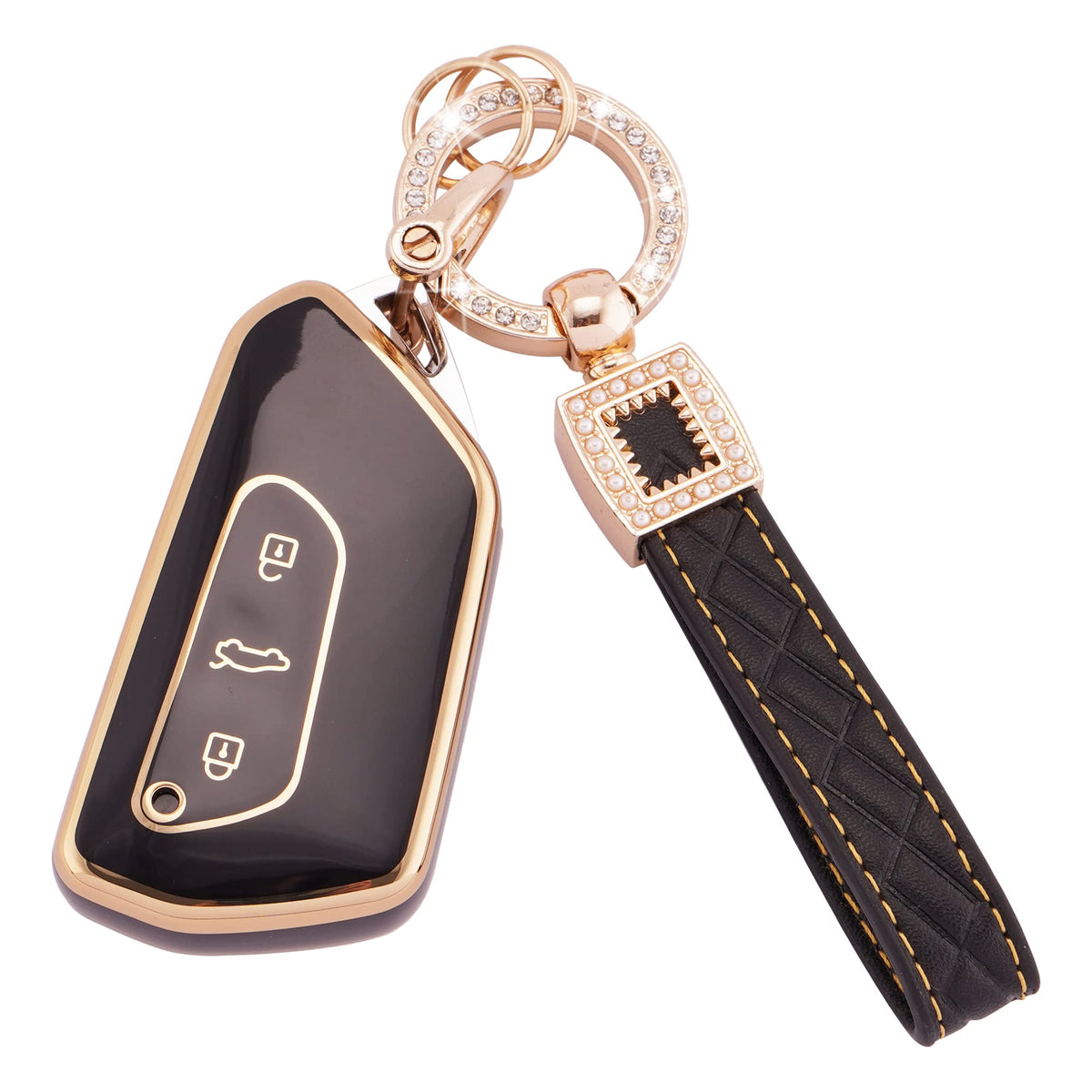 Ekala Key Fob Cover Fit For Vw Volkswagen Golf 8 Id.3 Id.4 Seat Leon Tarraco Ate WBCARB0C2C92DQ1