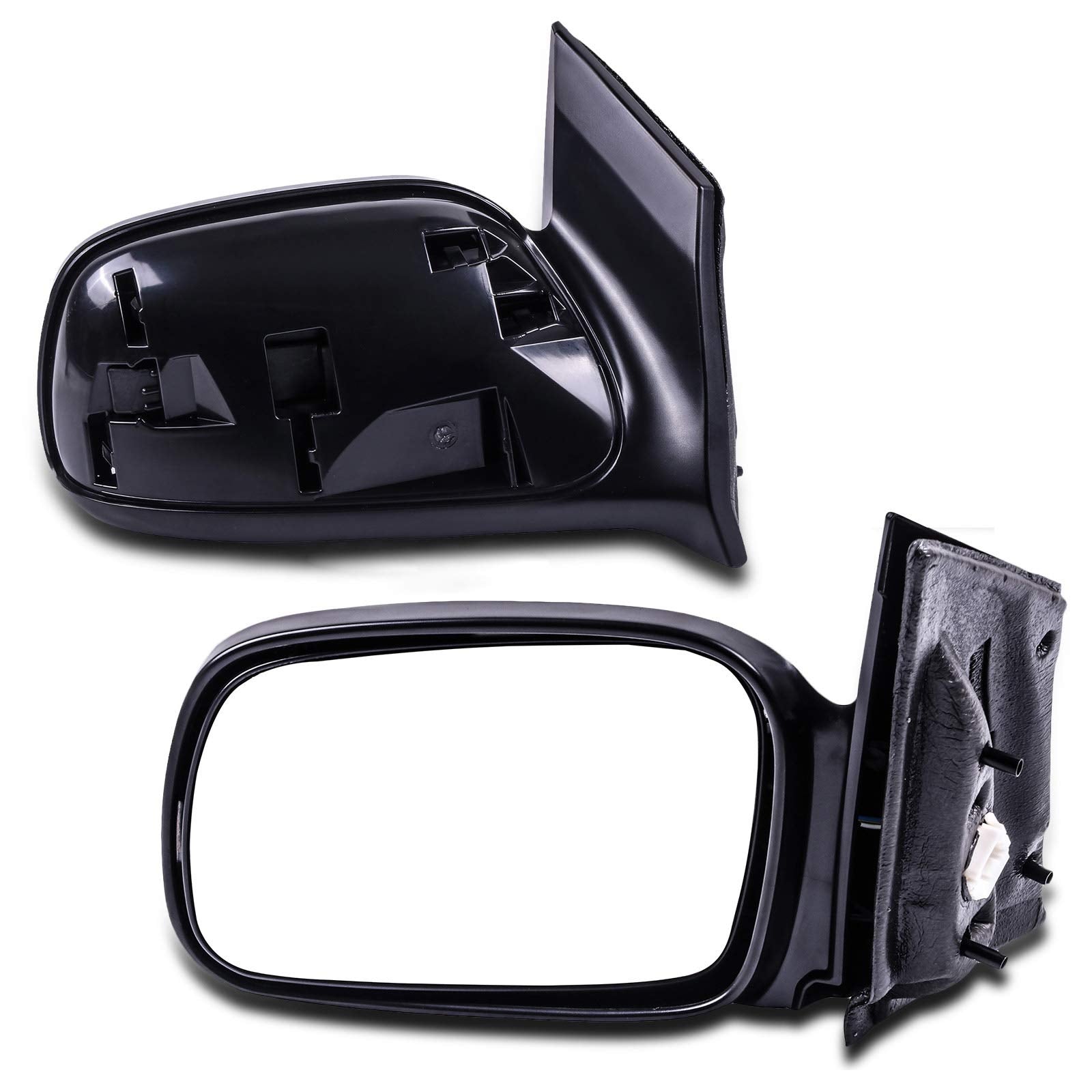 Scitoo Pair Door Mirrors fit 2006-2011 For Honda Civic Coupe Power Adjusted Side Mirrors Non-Folding Non-extended