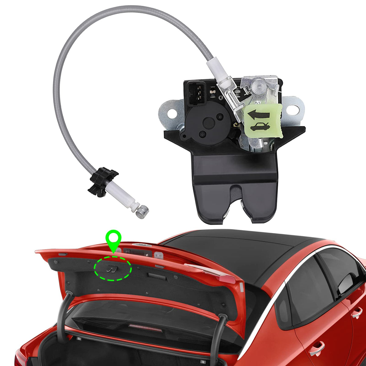 81230-D4000 Trunk Latch for Optima LX EX 2016 2017 2018 2019 2020 1.6 2.0 2.4L Tailgate Trunk Lid Latch Lock Actuator Motor Repl