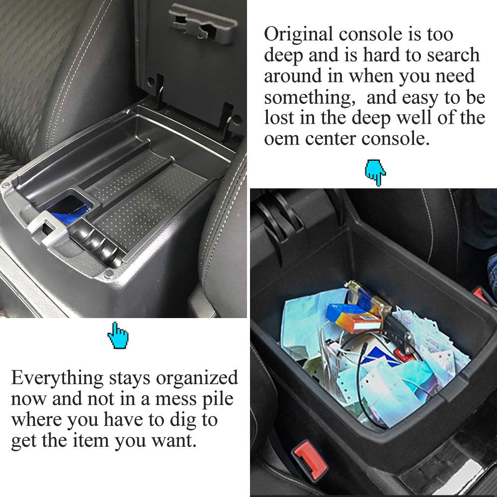 Vesul Center Console Organizer Storage Box Compatible With Nissan Rogue 2014-2020 Rogue Sport 2017-2022 Murano 2015-2024 Abs Insert Tray Organizer Glove Pallet