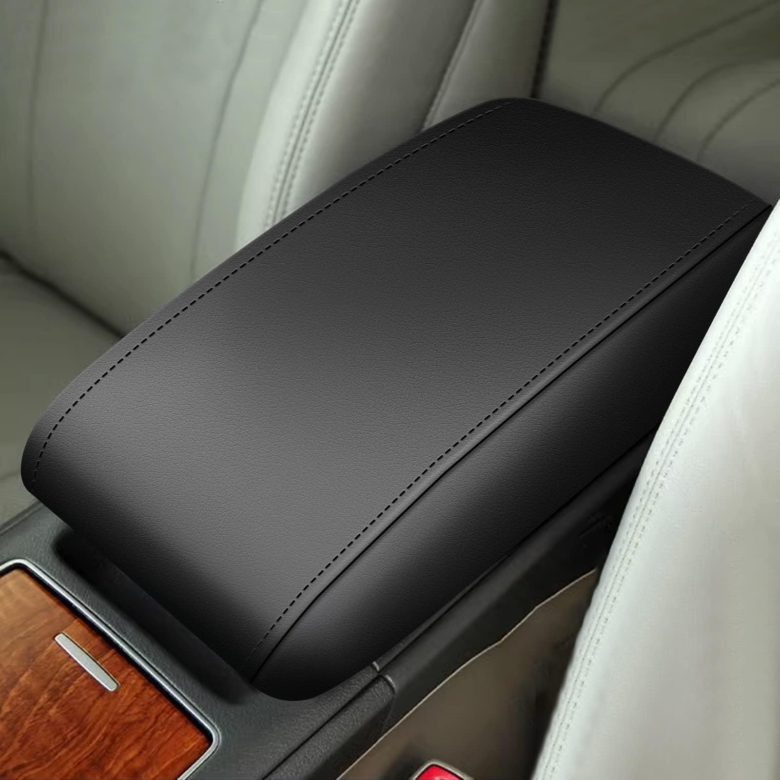 Aomsazto Armrest Console Covers For 2007-2011 Toyota Camry Black
