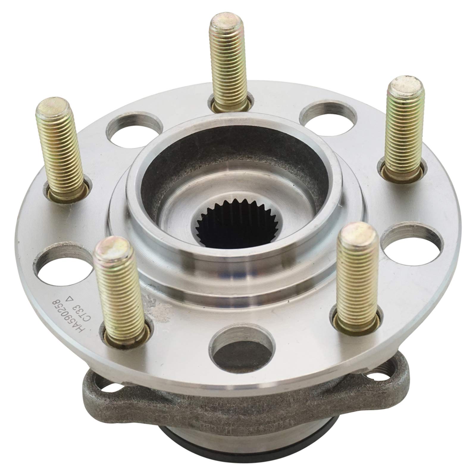 Trq Rear Wheel Hub Bearings Assembly Set Compatible With 2012-2017 Mitsubishi Lancer 2007-2013 Outlander