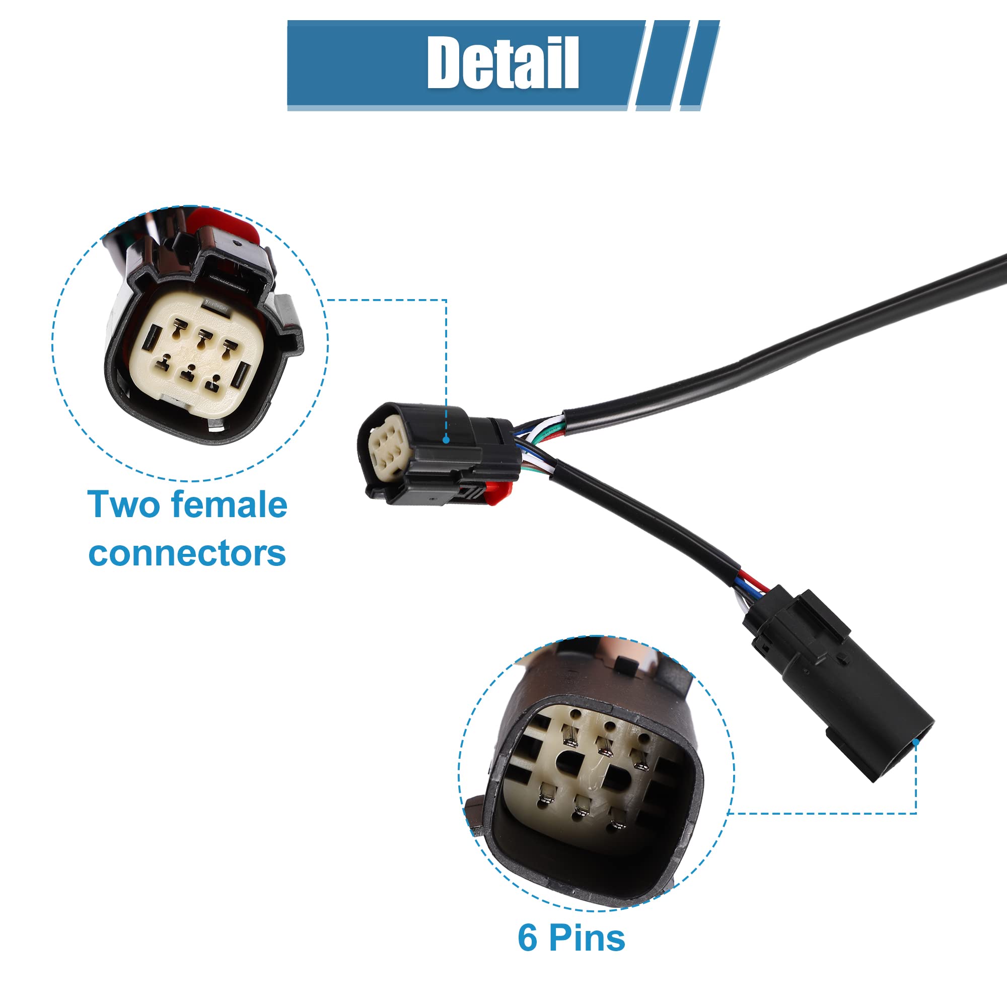 X Autohaux Motorcycle Quick Disconnect Wiring Harness Fit For Harley Davidson For Tour Pak 2014-2019 Cd-Tp-Qd-14 Quick Disconnect Wire
