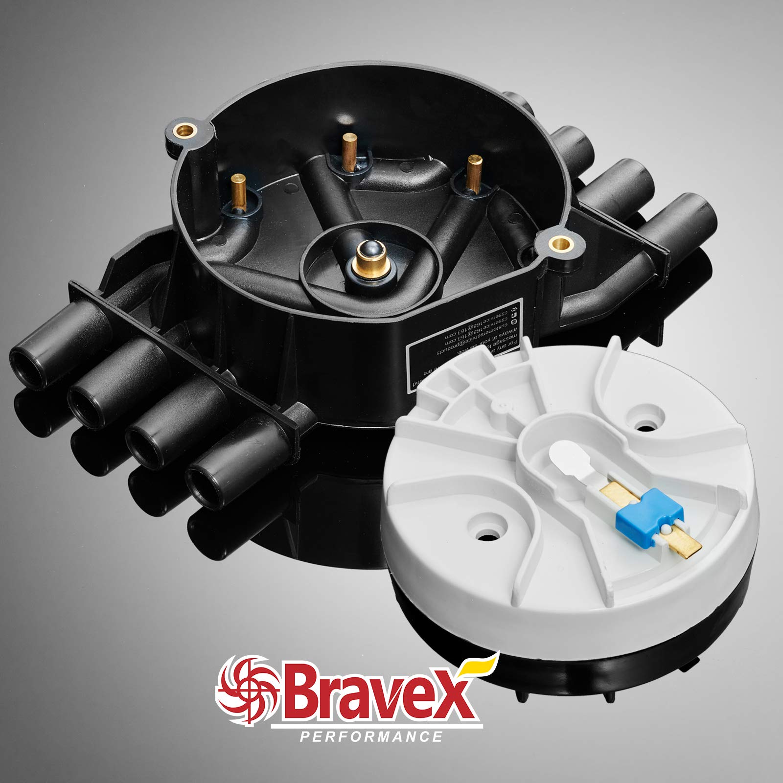 Bravex Distributor Cap And Rotor Kit Brass Terminals For Chevy Gmc Vortec V8 5.0L & 5.7L Dr474/ Dr331 Trucks
