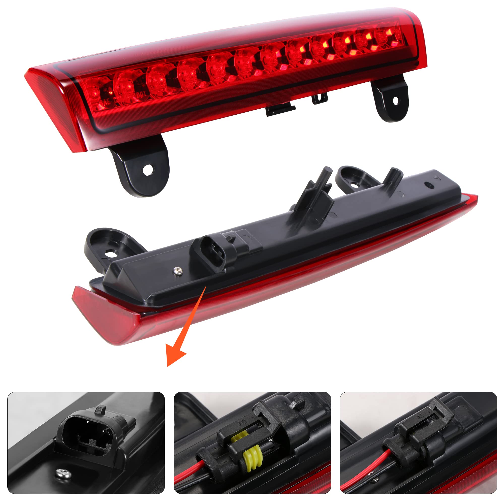 Husuku High Mount 3Rd Third Brake Light Cargo Light Fits For Chevrolet Tahoe Gm/Suburban/Gmc/Yukon 2000-2006 Led Rear Cargo Ligh