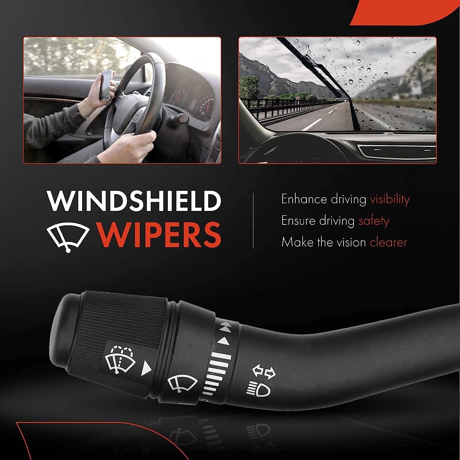 A-Premium Multifunction Switch Turn Signal Switch Windshield Wiper Washer Switch Compatible with 1999-2003 Ford F-150 F150 Explorer (Sport/Sport Trac) Ranger Mazda B2300 B2500 B3000 B4000 Mountaineer