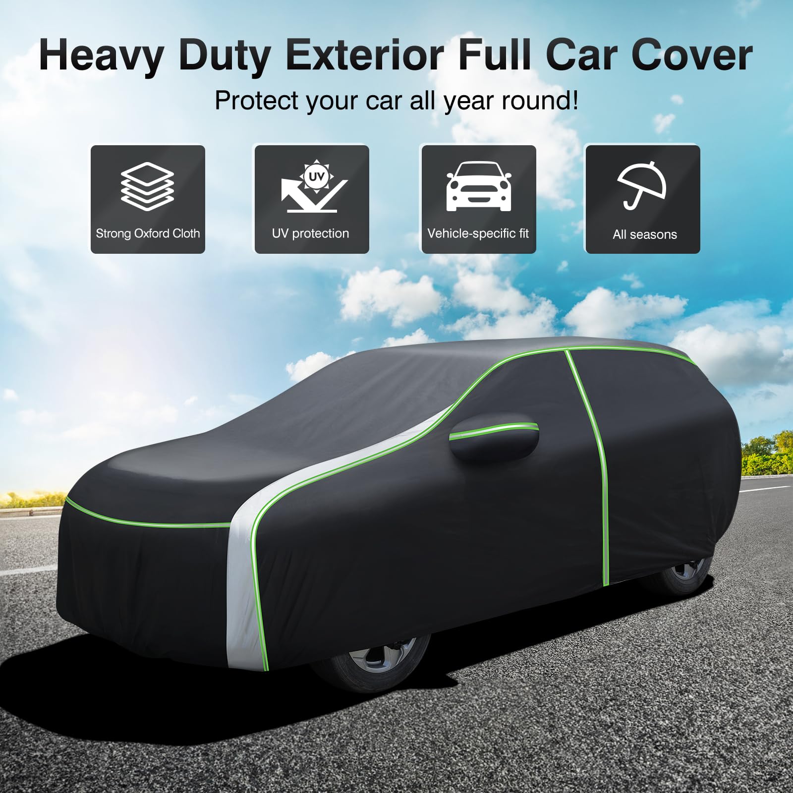 Cartist Full Car Cover Fits For Kia Sorento 2003-2024 Accessories All Weather Car Covers Outdoor For Sorento Accessories Waterpr