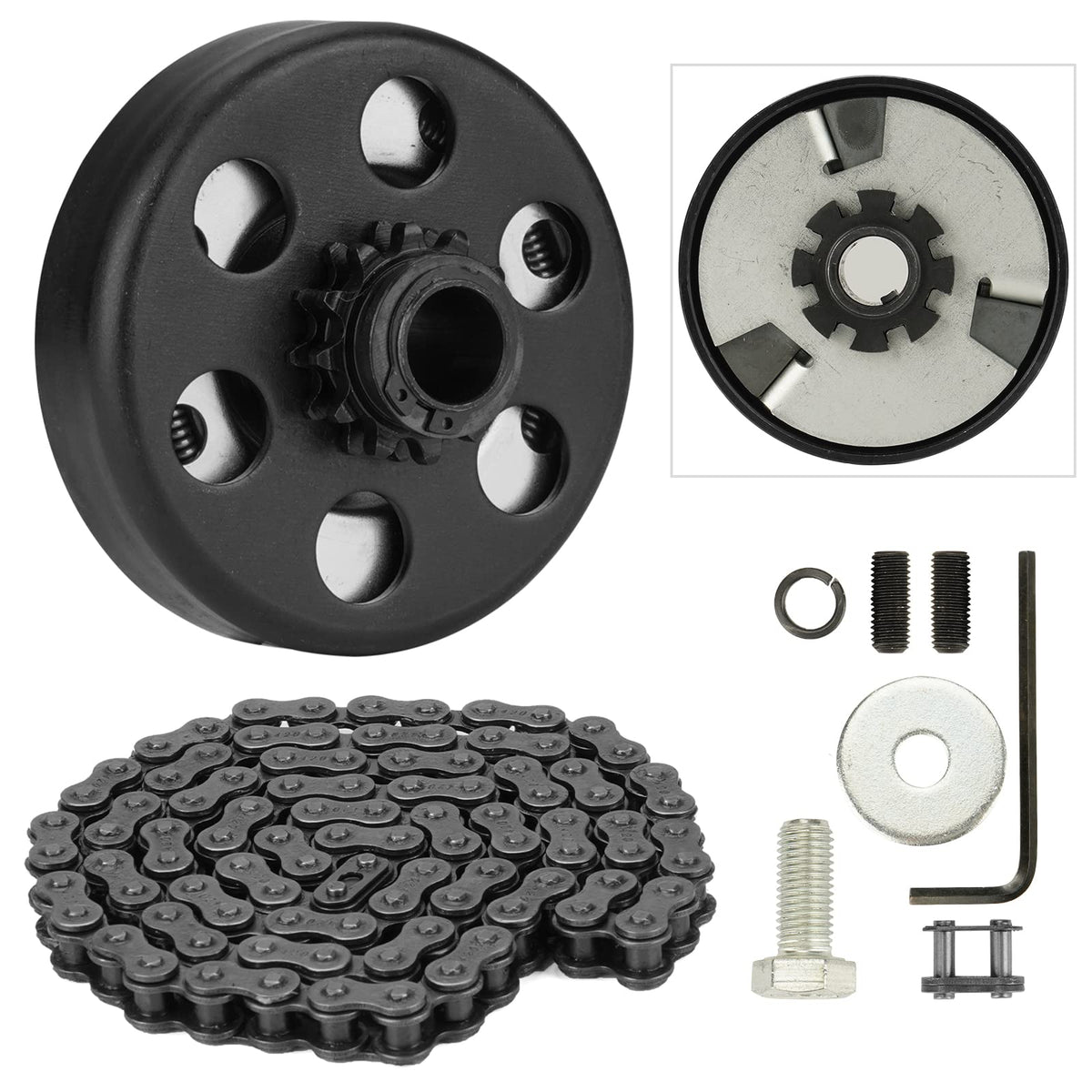 Centrifugal Clutch, Go Kart Clutch 3/4 Bore 12T With #35 Chain For Go Kart Minibike Honda Engines Gx160 Gx200 Gx140 Gx120 Gc160 