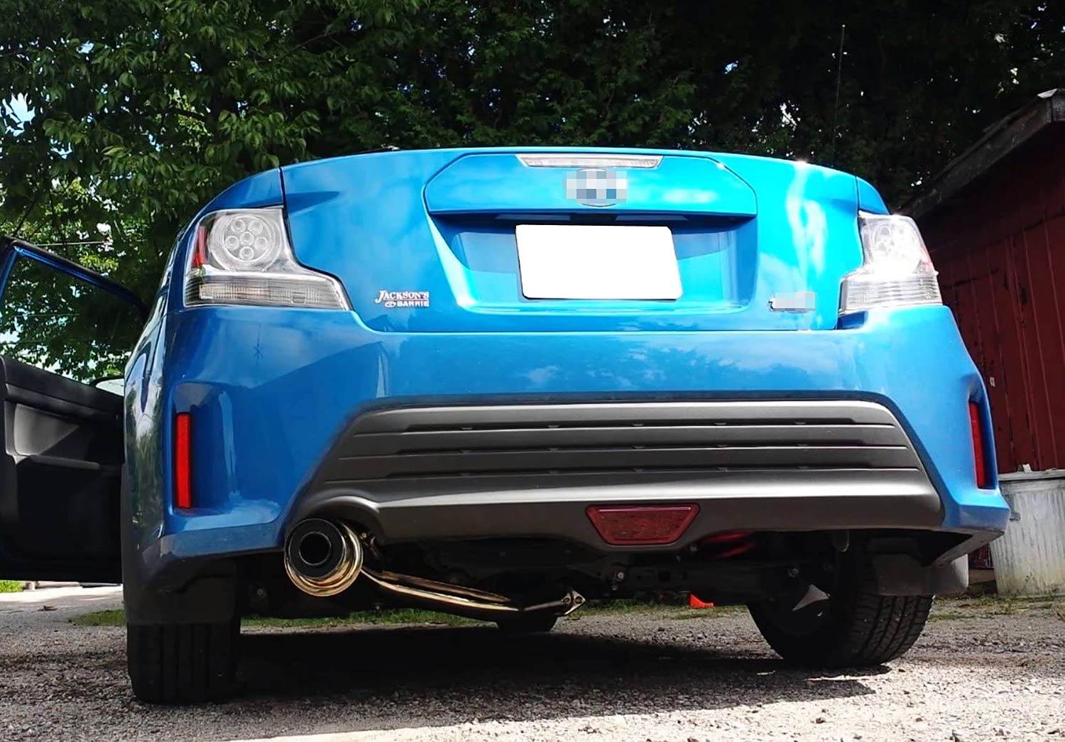 Ijdmtoy Red Lens Rear Bumper Reflector Lenses Compatible With 2012-2017 Toyota Prius V & 2014-2016 Scion Tc, Oe-Spec Lh Rh Assembly