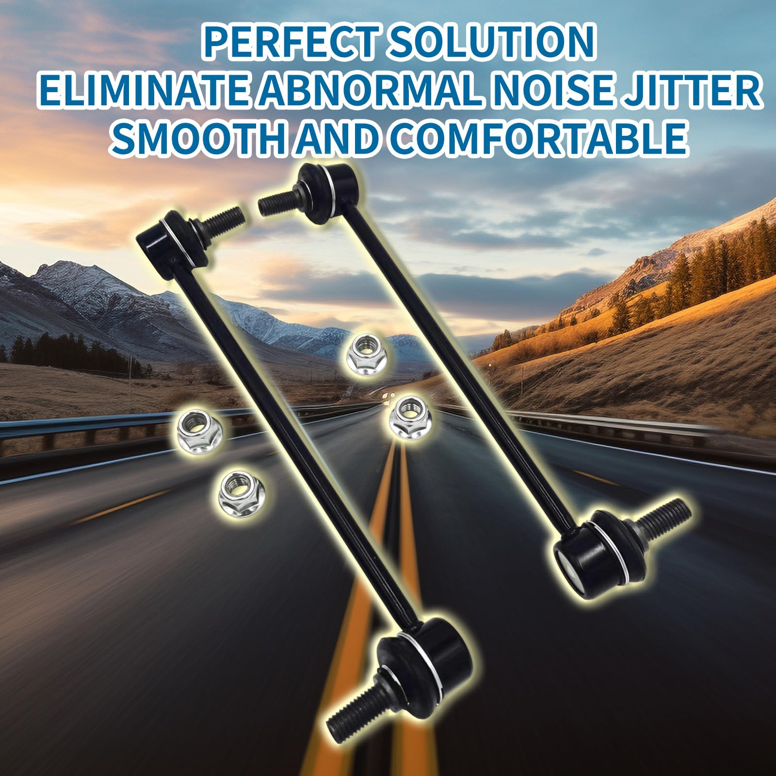 XCPMC Suspension Front Sway Stabilizer Bar End Link Barra Estabilizado Kit 2Pcs Left & Right|Replacement For Saturn Captiva Spor