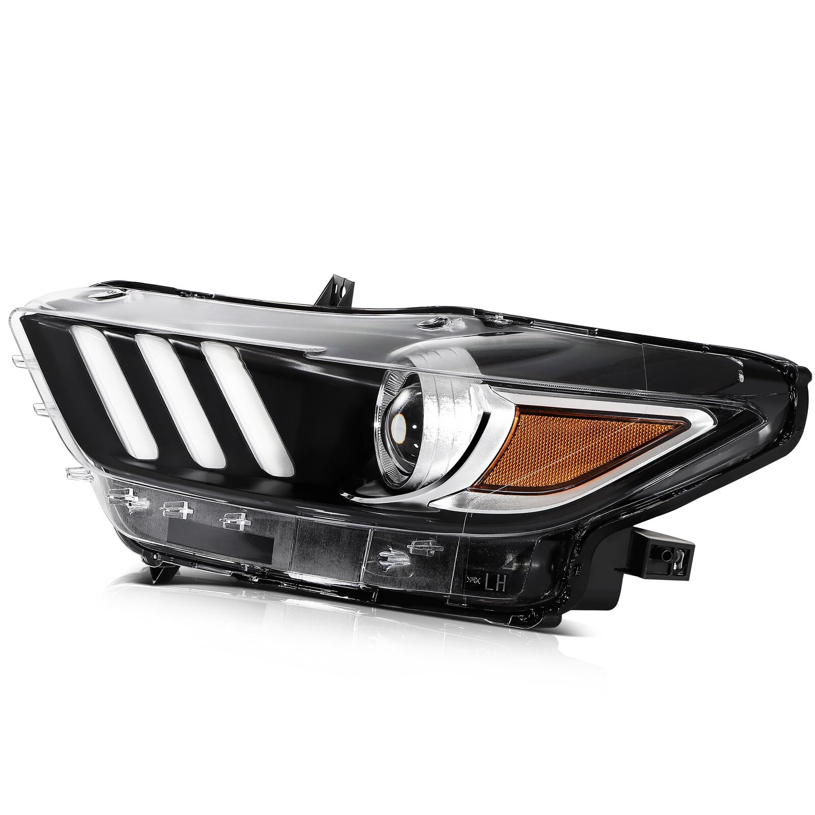 Scitoo Headlight Assembly Fits For 2015-2020 For Ford For Mustang Headlamp Driver Side