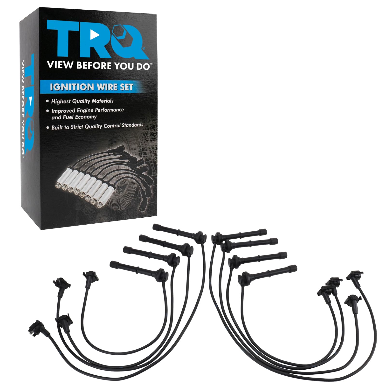 Trq Spark Plug Wire Set Compatible With 1996-1998 Ford Mustang