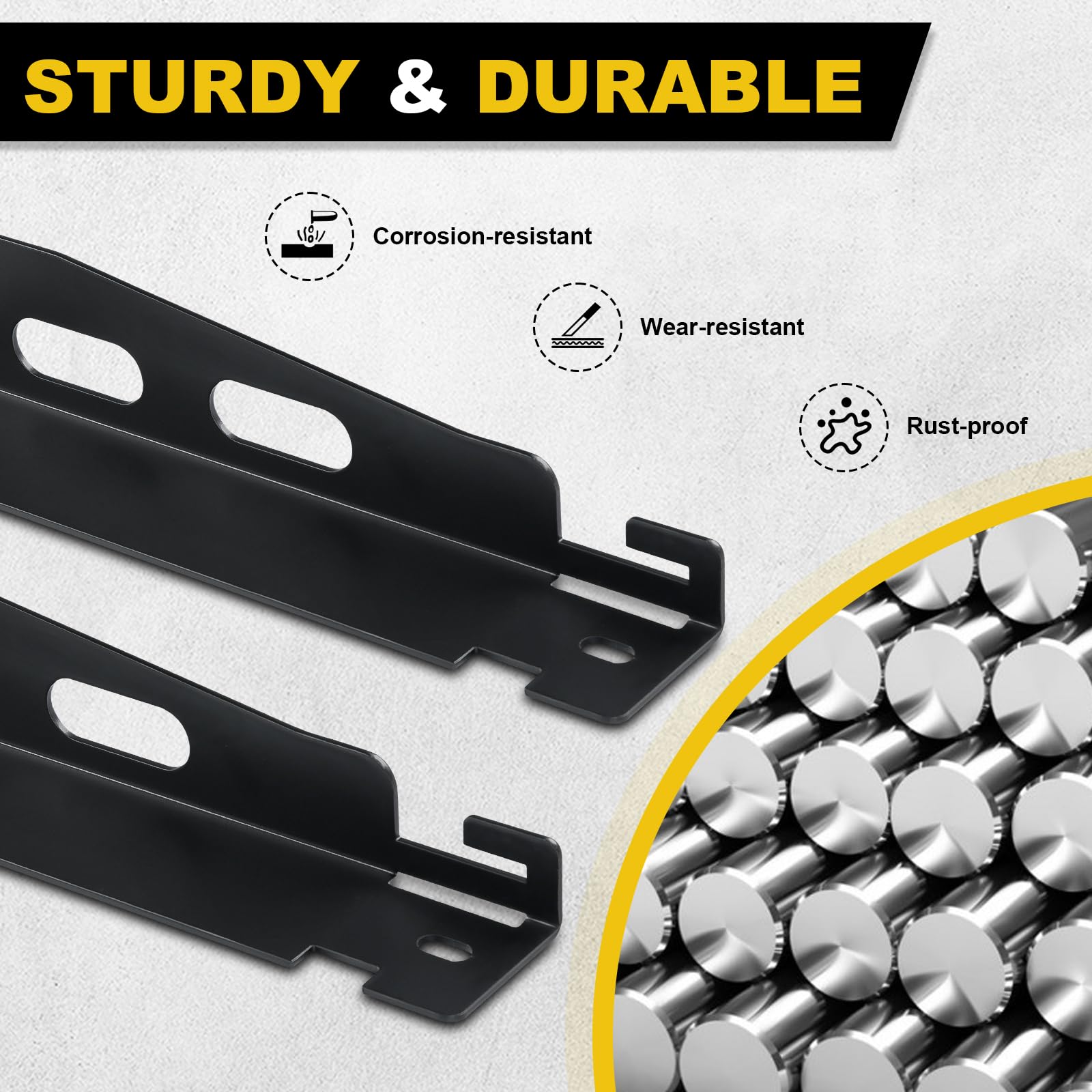 SKYJDM 2-Pack Black Wheel Alignment Plates Tool Kit with Measuring Tapes for Car Truck SUV - Durable Toe Plates