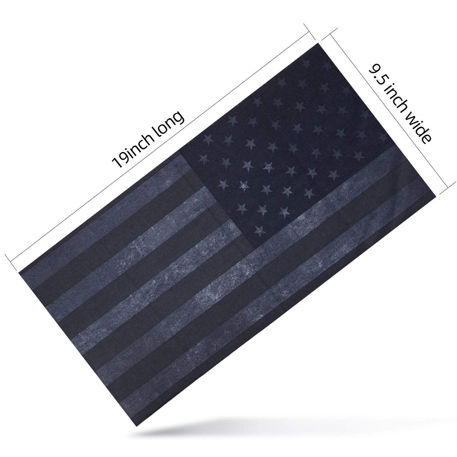 ZeeDix 2 Pcs Neck Gaiter Bandana Face Mask- Microfiber Multifunctional Seamless Headwear Face Cover Head Wrap UV Protection Face