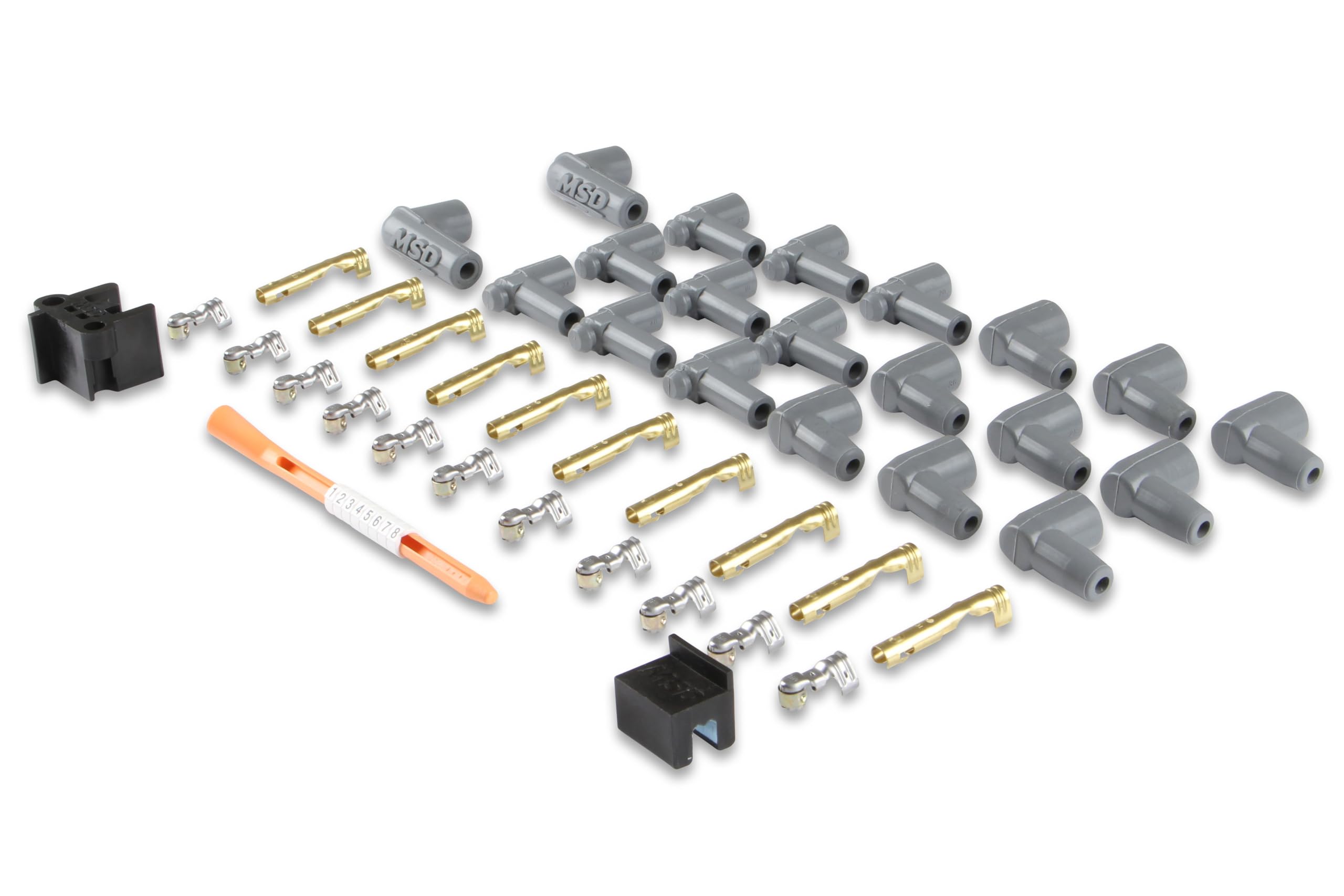 Msd 31239 Super Conductor Spark Plug Wire Set 8 Cyl 90°: Plug, Socket/Hei Cap