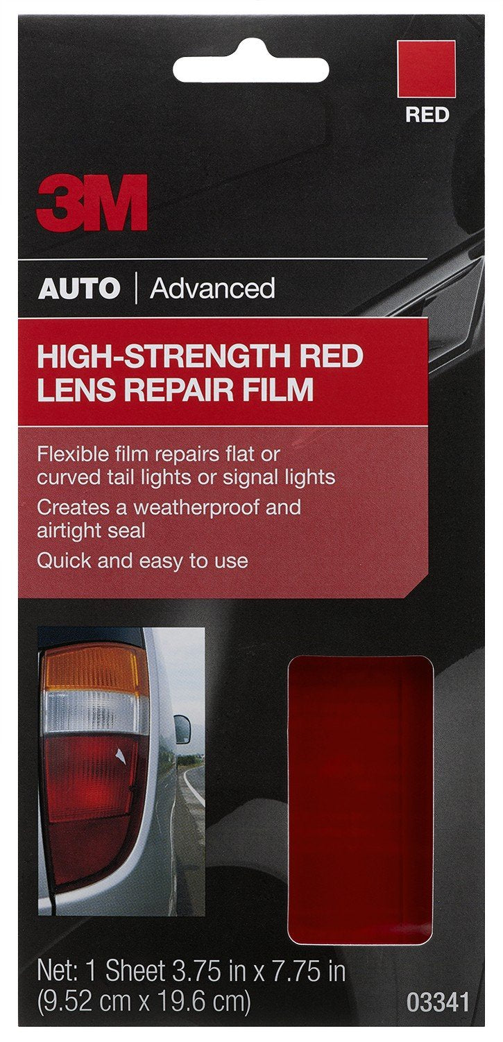 3M Auto High Strength Red Lens Repair Film, 03341, 3.75 In X 7.75 In