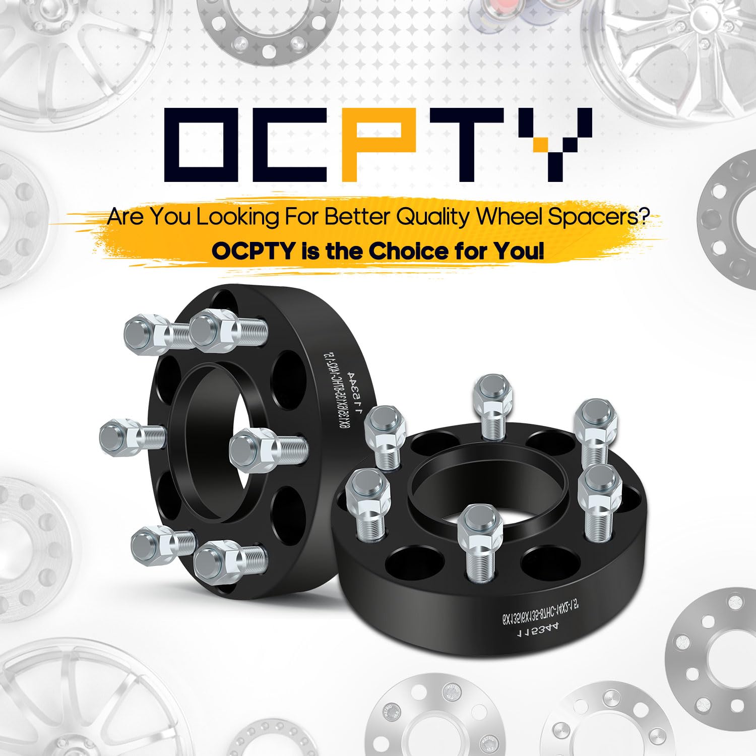 Ocpty 2Pcs 6X135 To 6X135 Wheel Spacers 1.5 Inch 14X2 Studs 87Mm Hub Bore Forged Hub Centric Wheel Spacers 6 Lug Fit For Expedition For F-150 For Mark Lt For Navigator