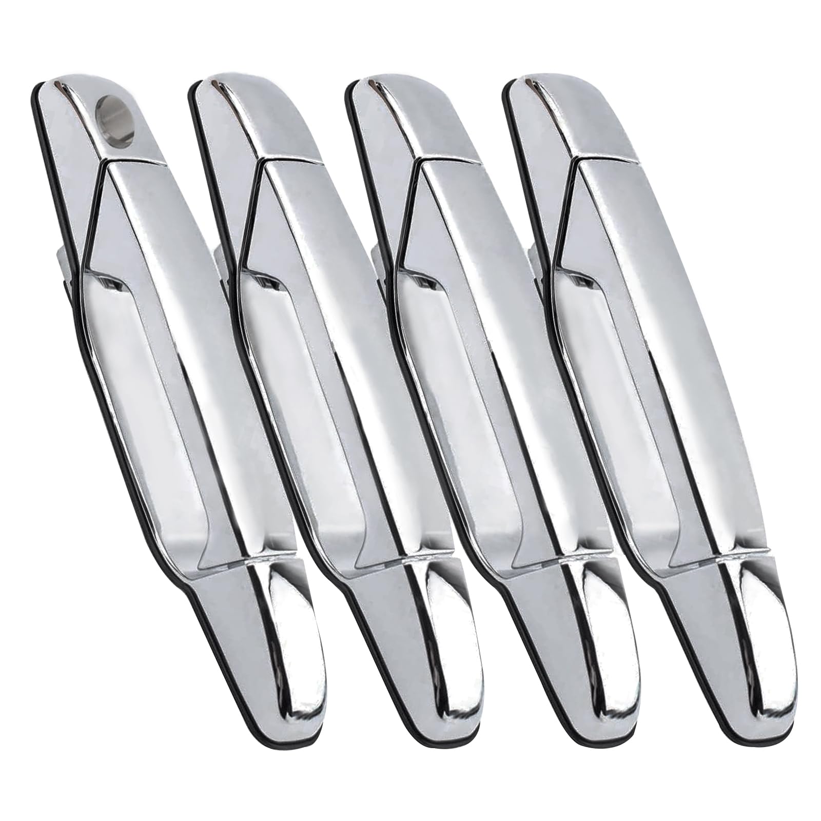 Front Rear Left & Right Exterior Door Handle Compatible With 2007-2013 Silverado Suburban Tahoe Avalanche Sierra Yukon Cadillac