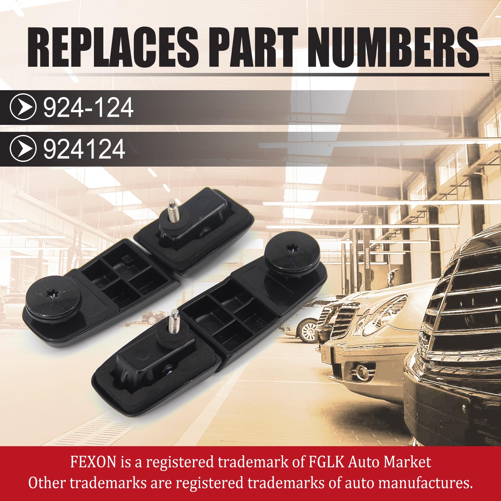 Fexon Rear Window Hinge Liftgate Tailgate Glass Hinge Set Replacement For 2001-2007 Ford Escape 2005-2007 Mercury Mariner Replaces Yl8Z78420A68Ba Yl8Z78420A69Ba 924-124