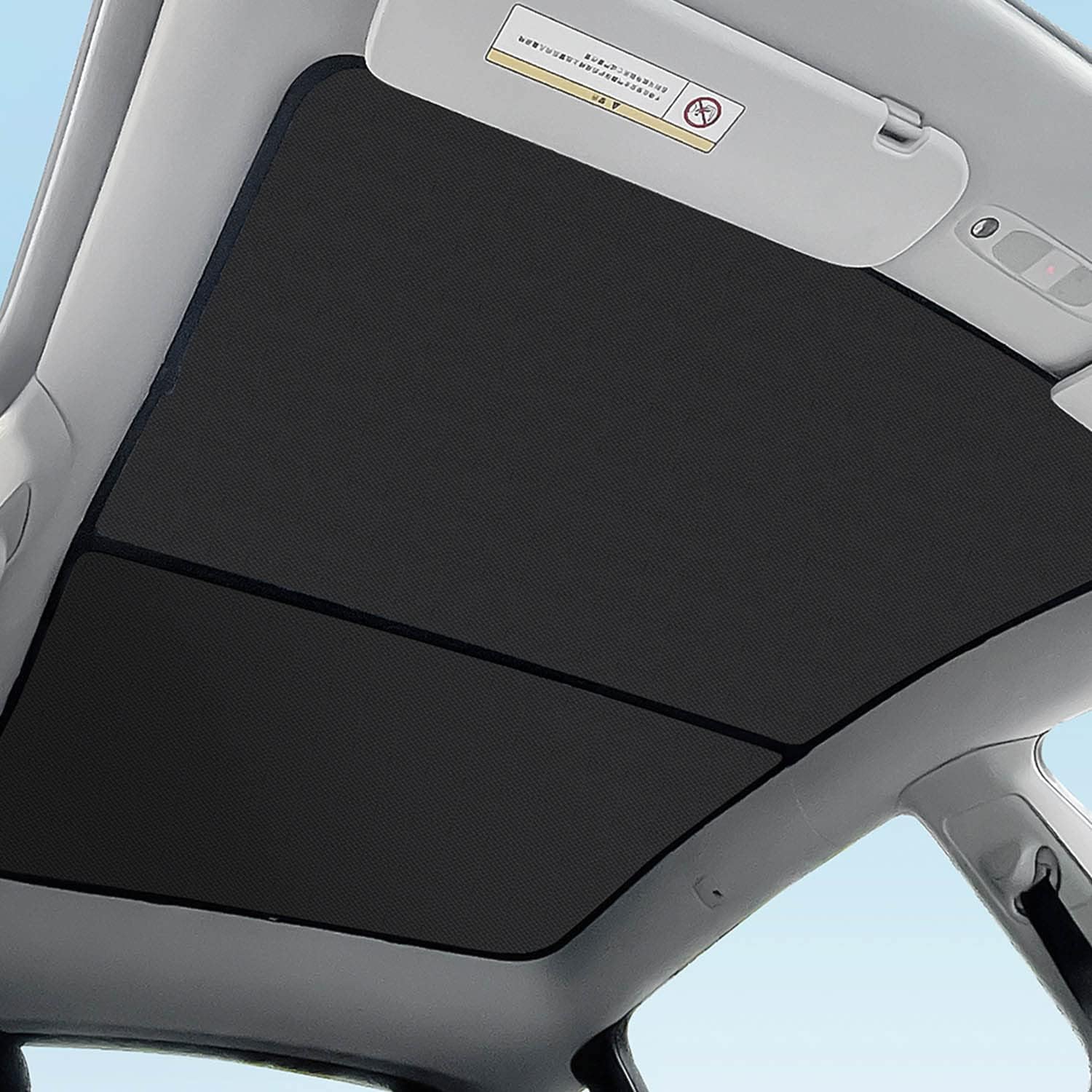 Tseller For Tesla Model Y Sunshade Roof Sunroof Shade Upgrade 3.0 Accessories 2025 2024 2023 2022 2021 2020(Ice Black)