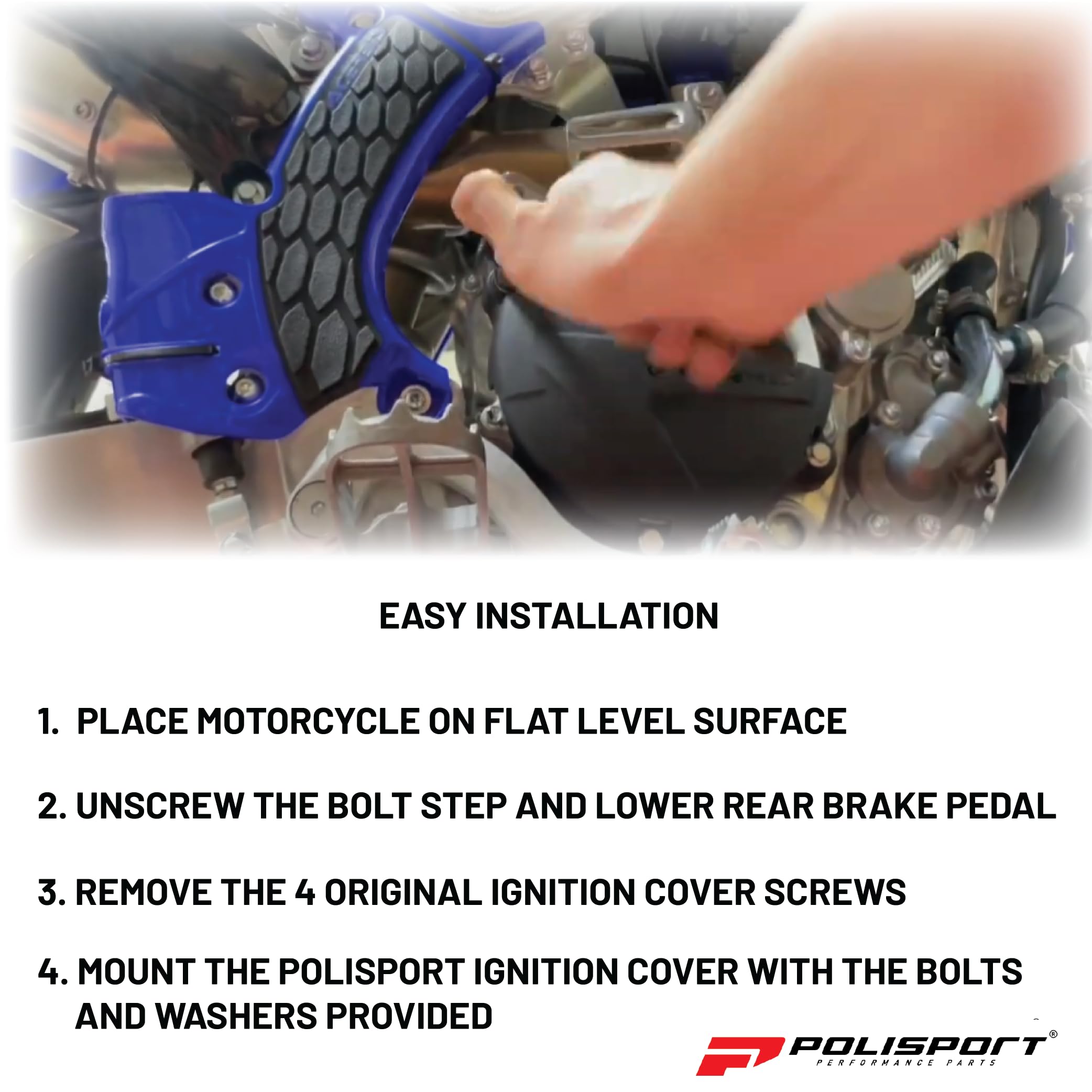 Polisport Engine Covers Protection Kit KTM EXC/XC-W 250/300 (2017-22). OEM Quality with Superior Fit, Flexibility, and Durabilit